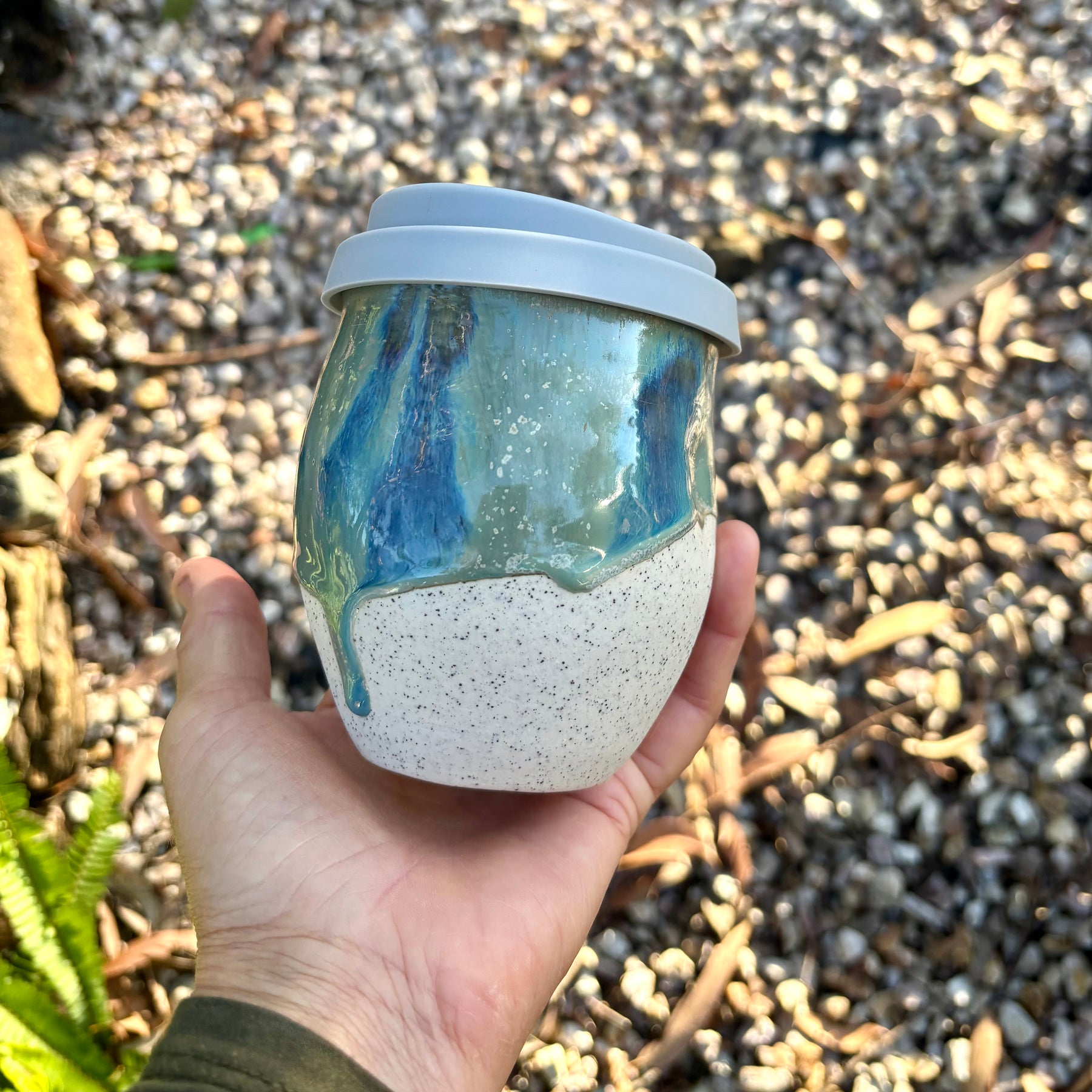 Travel Cup: Beach Break | Wheel Thrown Ceramic Cup