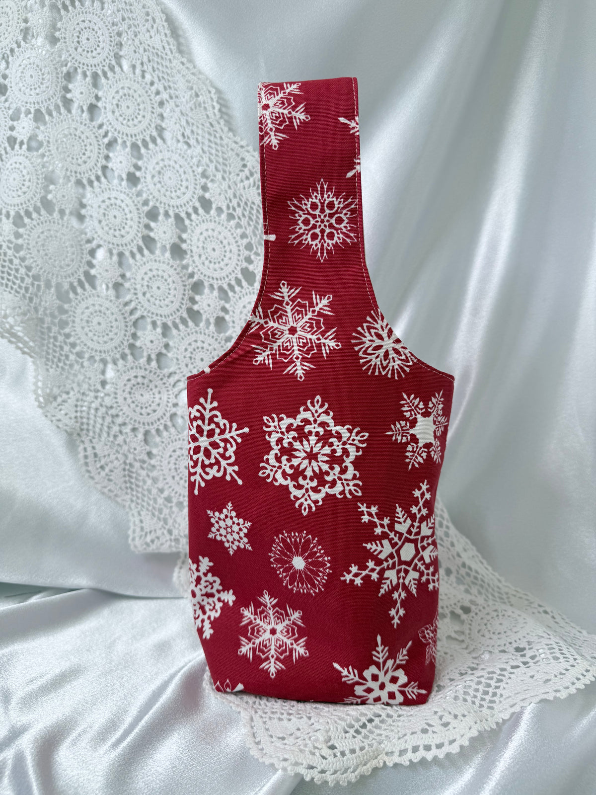 Christmas bottle bags
