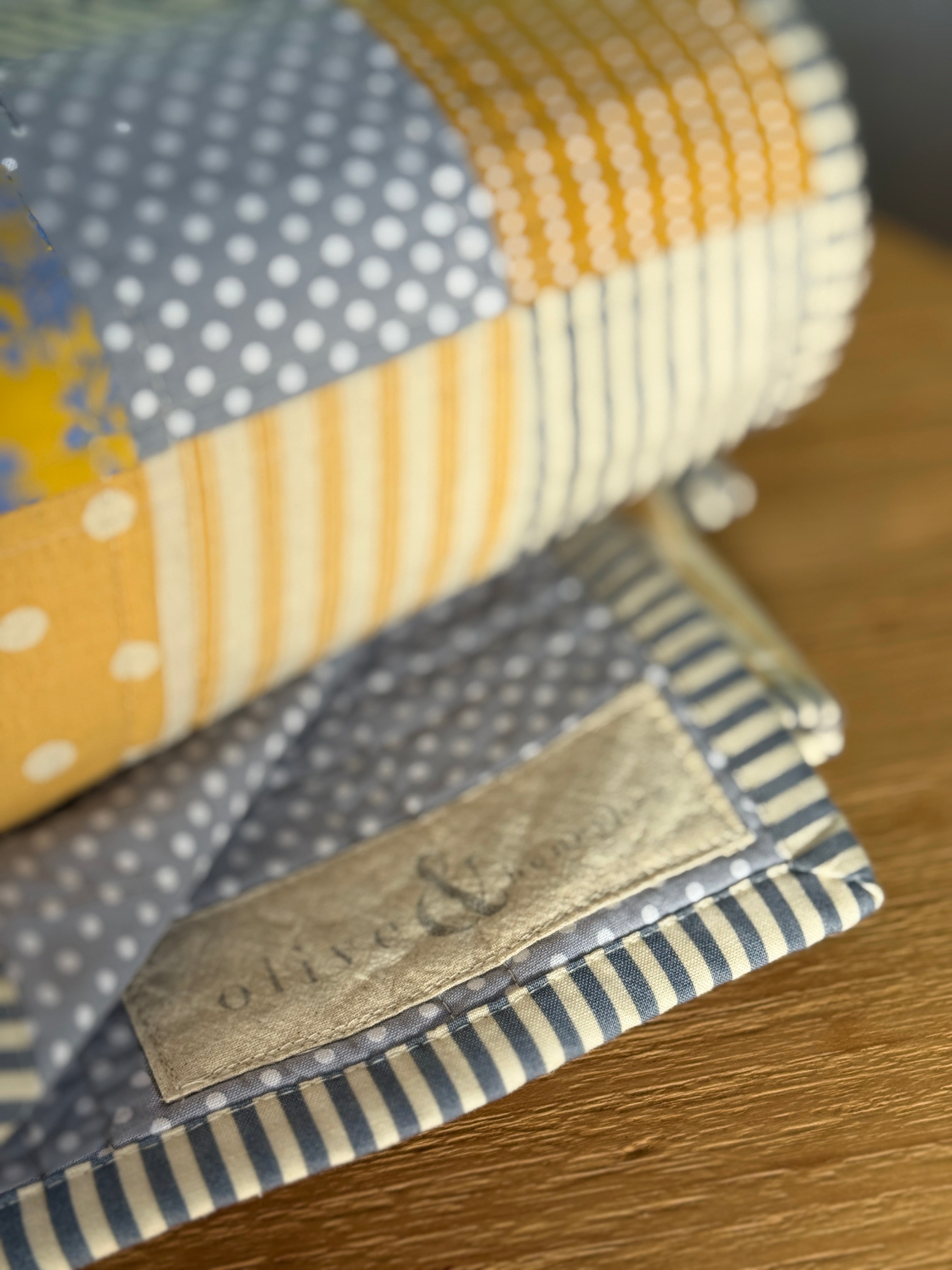 Blue Baby Chequered Quilt