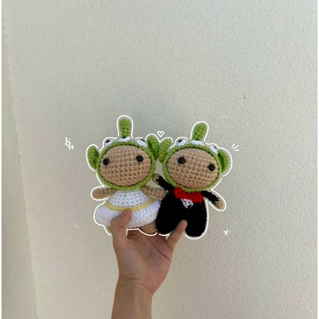 Crochet Toy Story alien couple