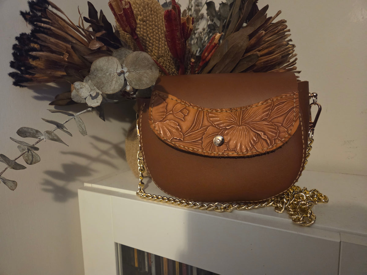 Floral Saddle Bag