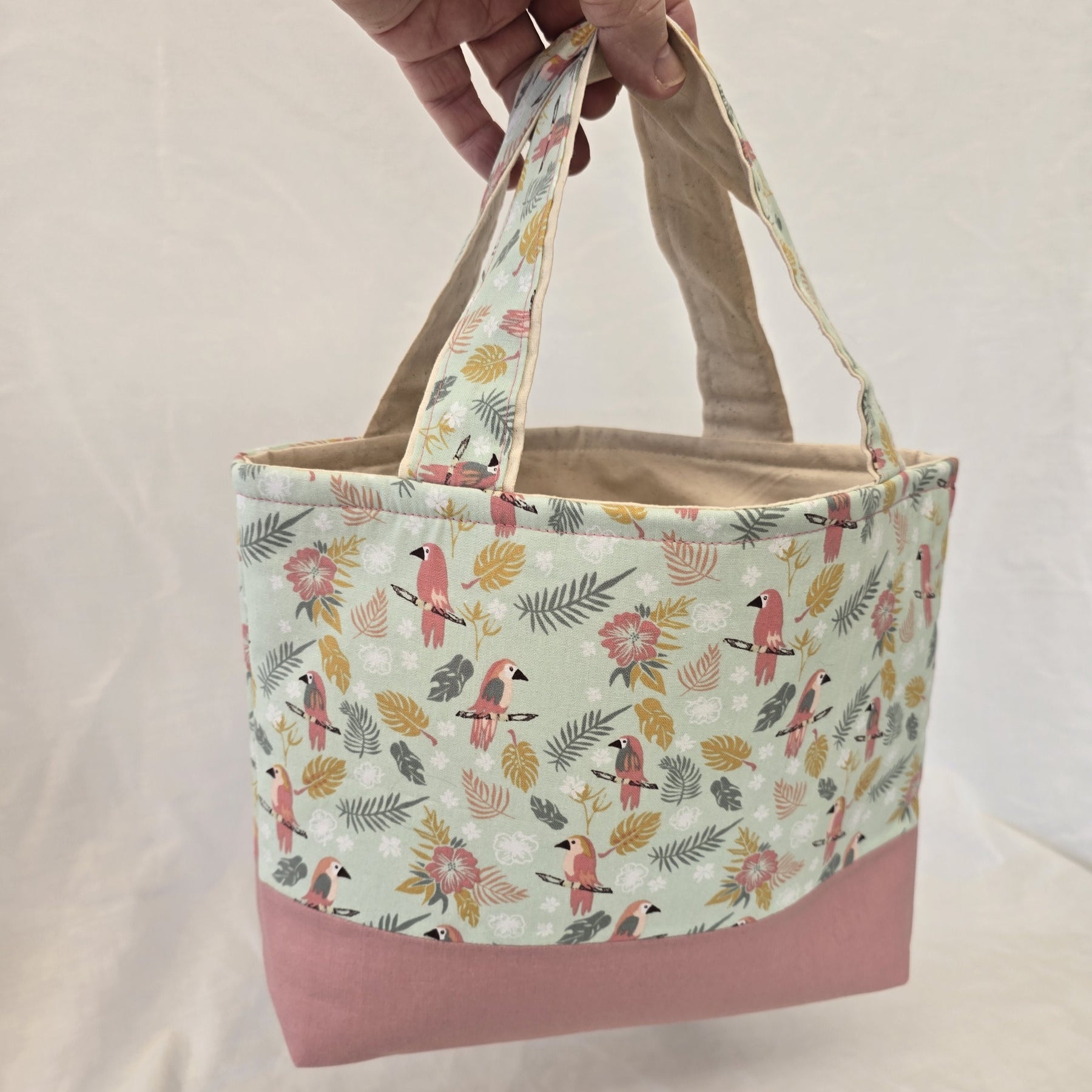 Classic Handbag | Pastel Bird Print | Australian Wildlife Collection