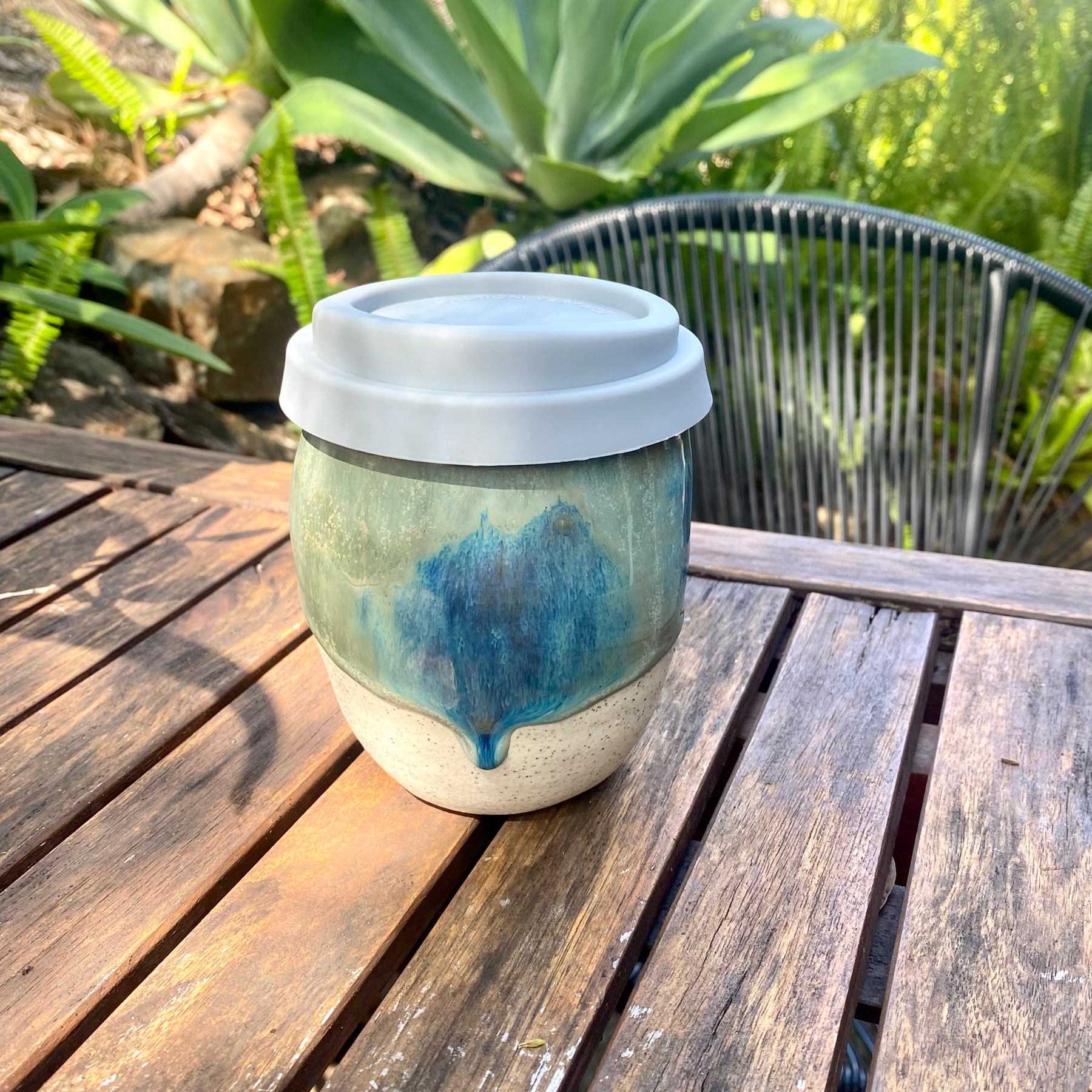 Travel Cup: Beach Break | Wheel Thrown Ceramic Cup