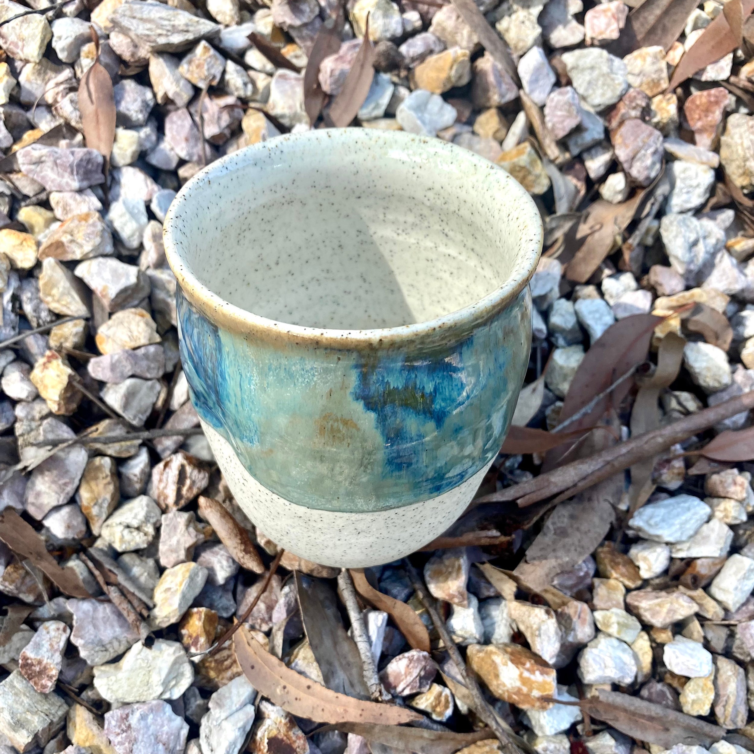 Travel Cup: Beach Break | Wheel Thrown Ceramic Cup