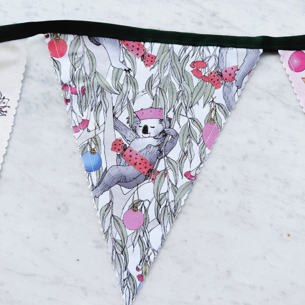 Aussie animals Christmas bunting.