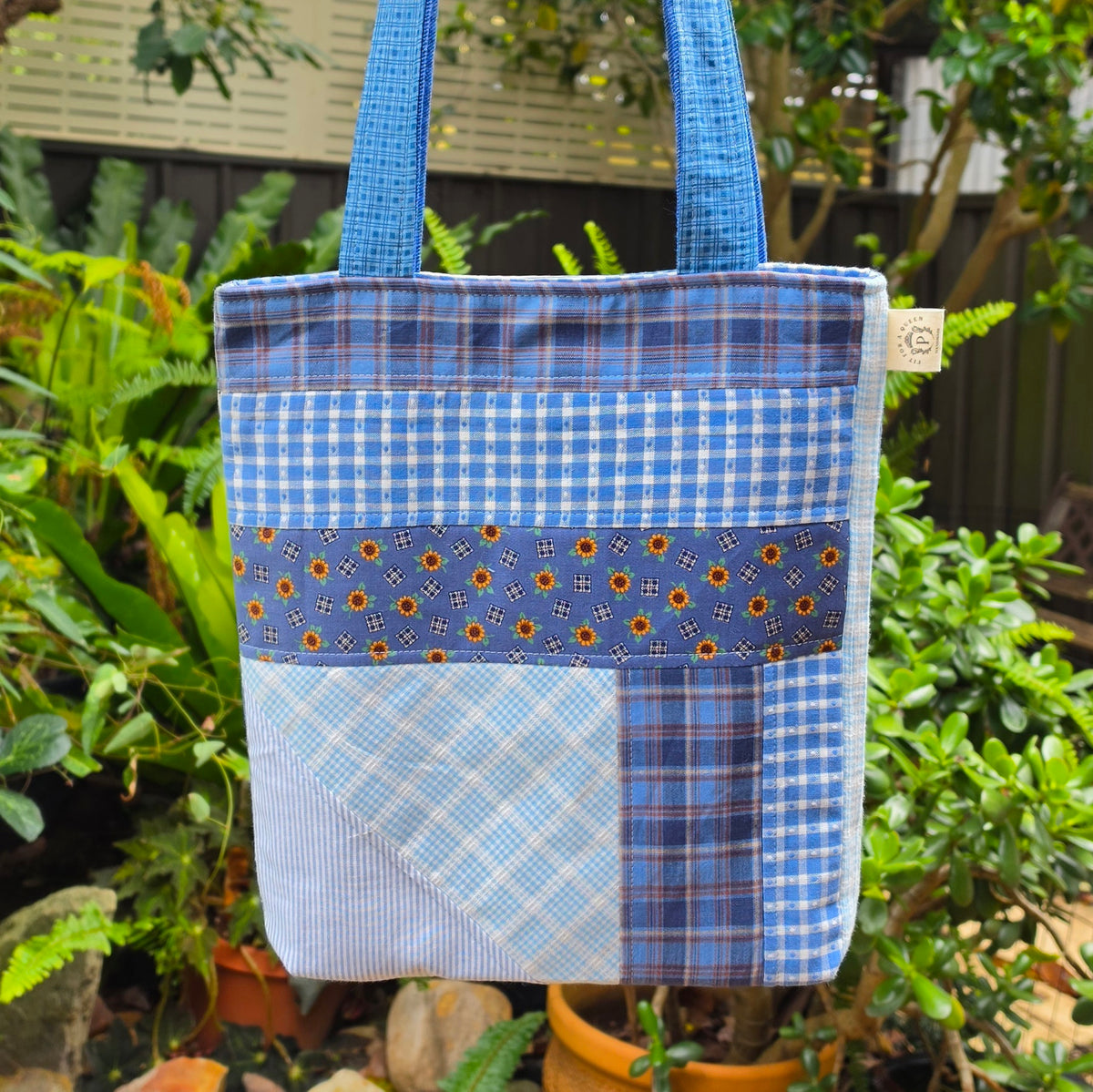 Repurposed Remnant Fabric Tote | 100% Pre-loved Fabrics