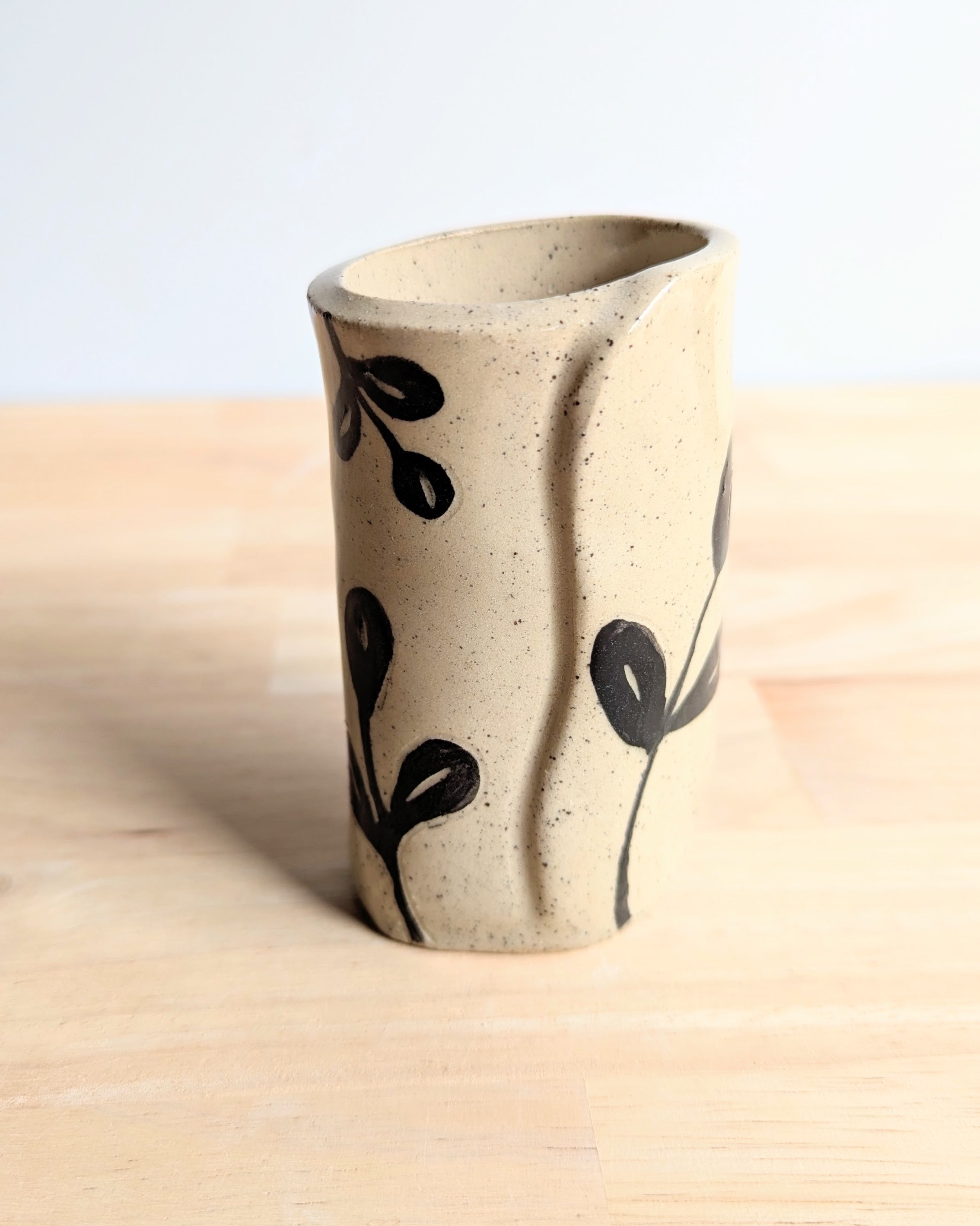 Colourful Handmade Vase with Dried Floral Posy | Fun Home Decor | Bright Vase| Cute Gift Idea