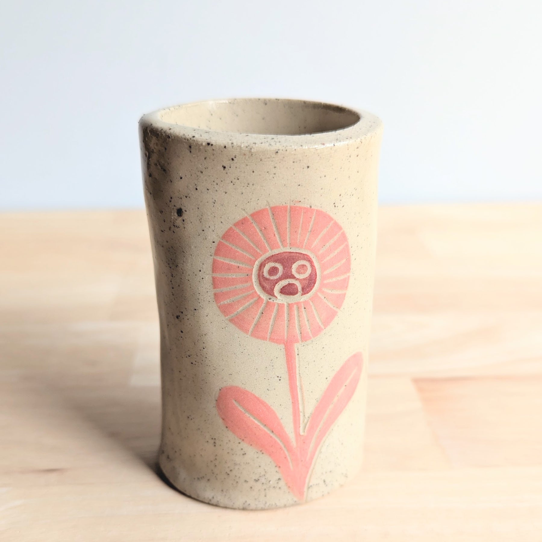 Colourful Handmade Vase with Dried Floral Posy | Fun Home Decor | Bright Vase| Cute Gift Idea