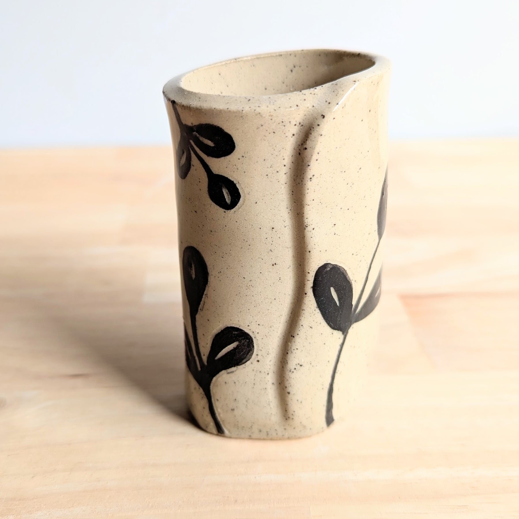 Colourful Handmade Vase with Dried Floral Posy | Fun Home Decor | Bright Vase| Cute Gift Idea