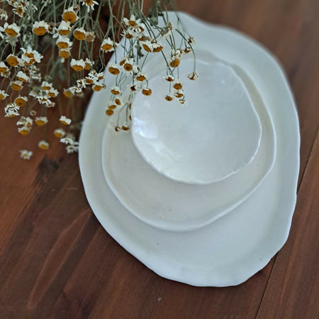 Beautiful White Plate Set ... Dining. Porcelain. Ceramics.