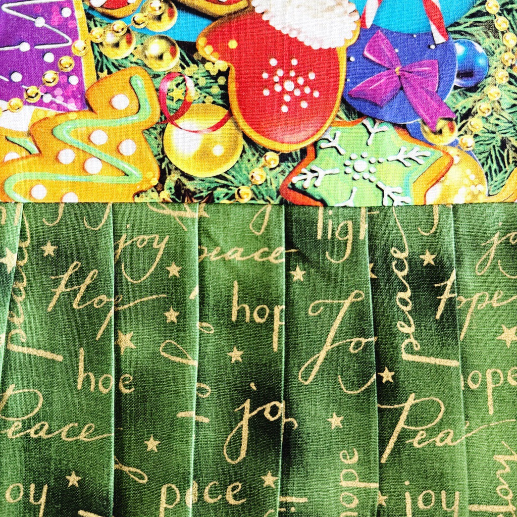 Gingerbread cookies ladies' Christmas tie back apron.