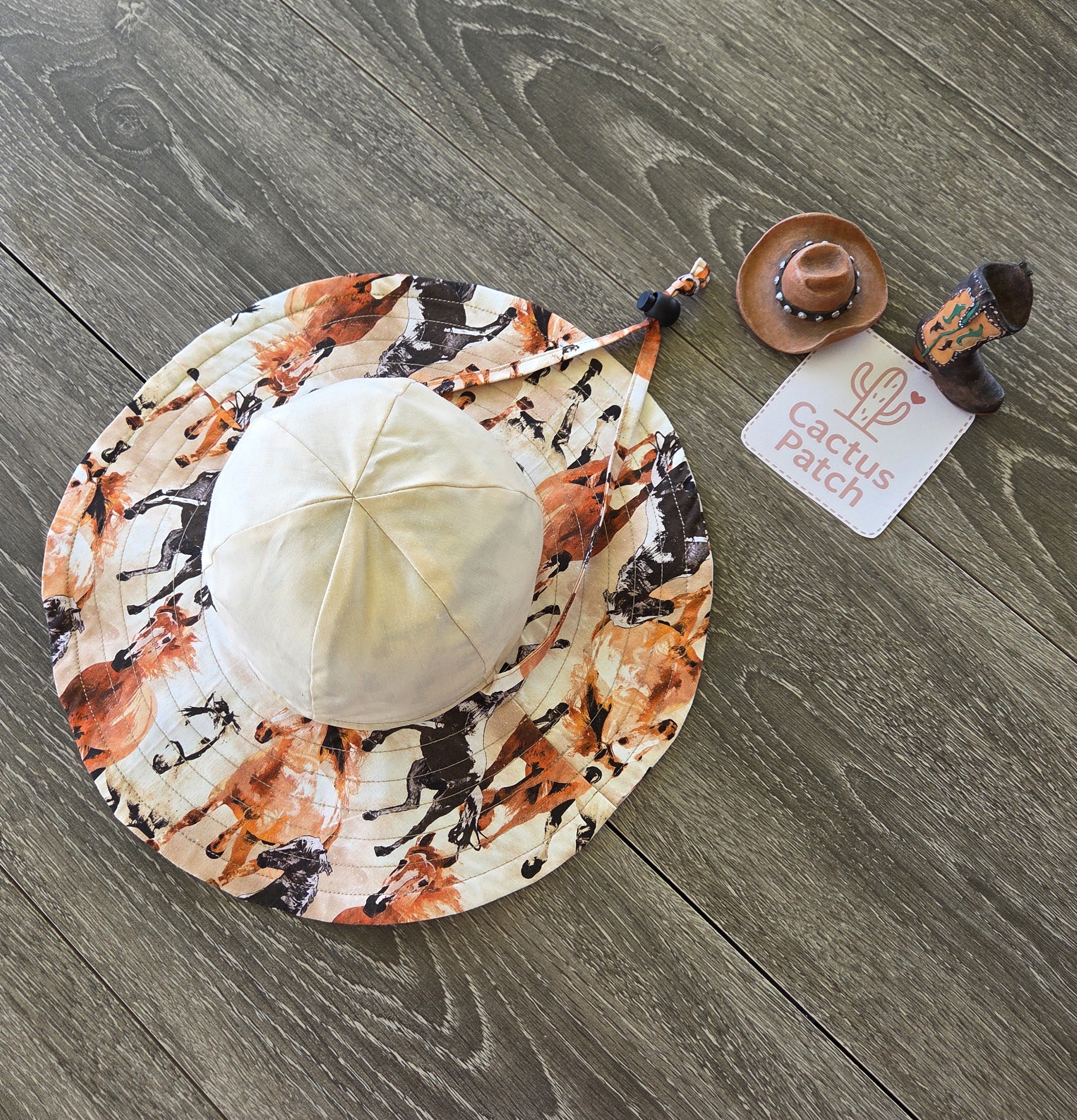 "Spirit Horses" Baby Sunhat (3-6 Months)