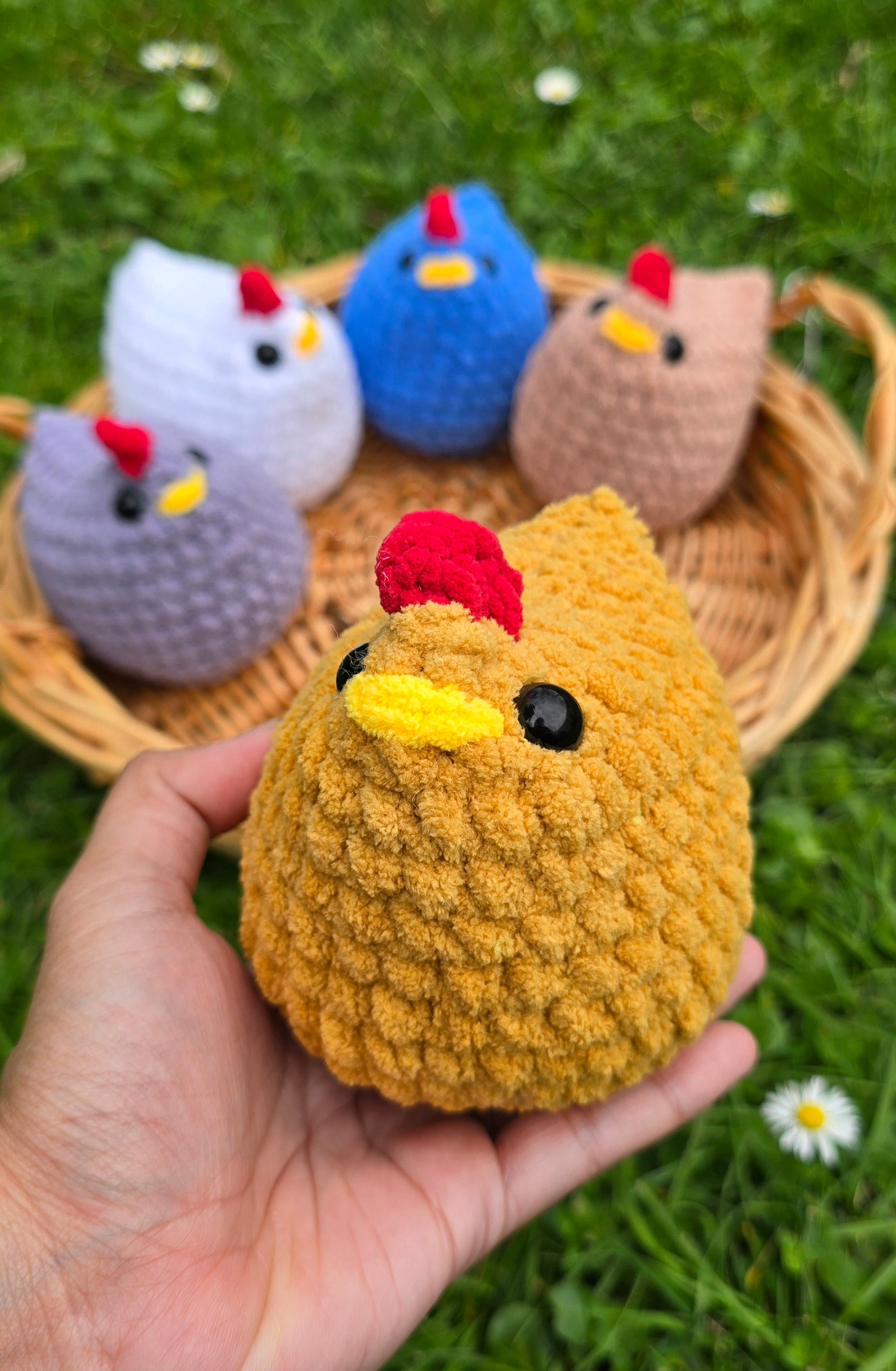Pixel Farm Chicken Crochet