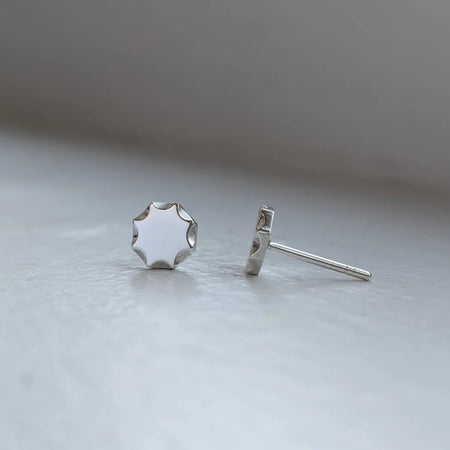 faceted octagon studs