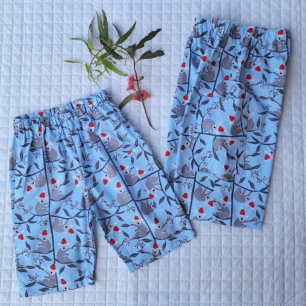 Handmade Boys Christmas Shorts | Size 4, 6, 8 years