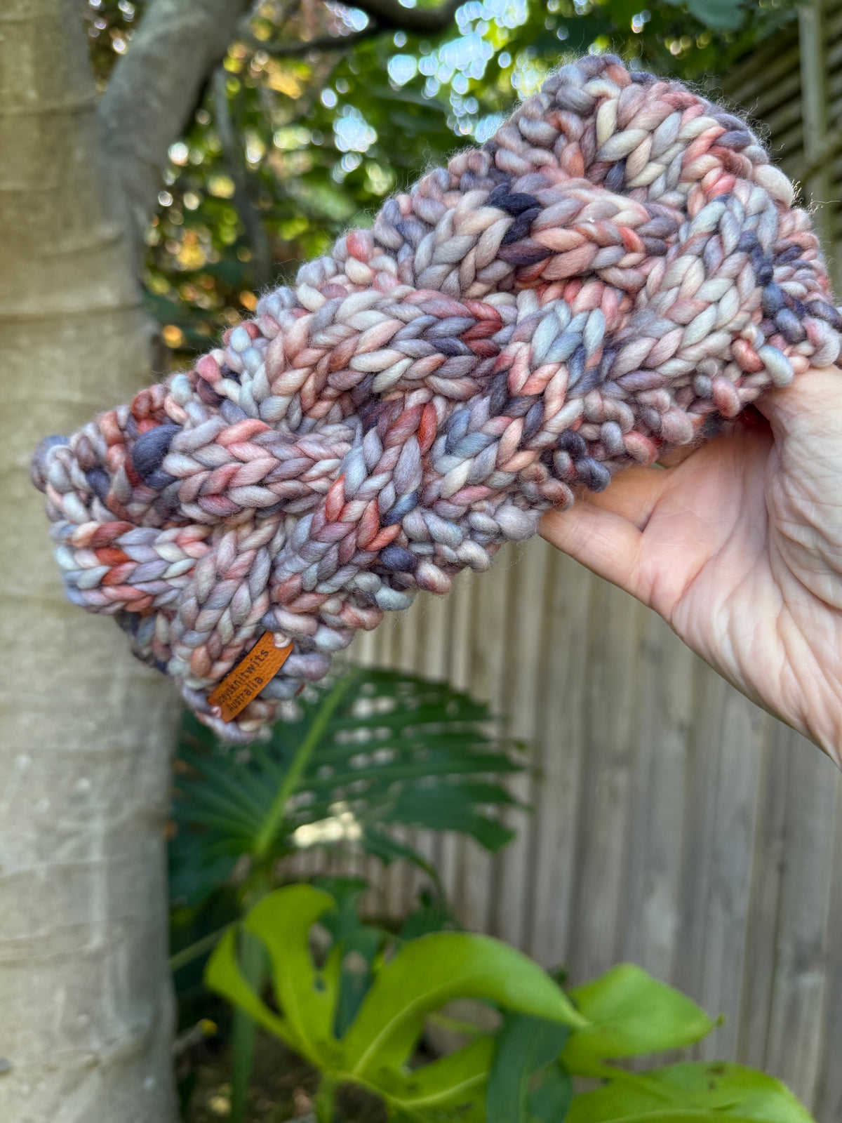 Hand Knitted Headband, Cable Merino Headband