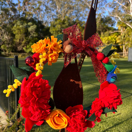 Aussie Wildflower Christmas Wreath