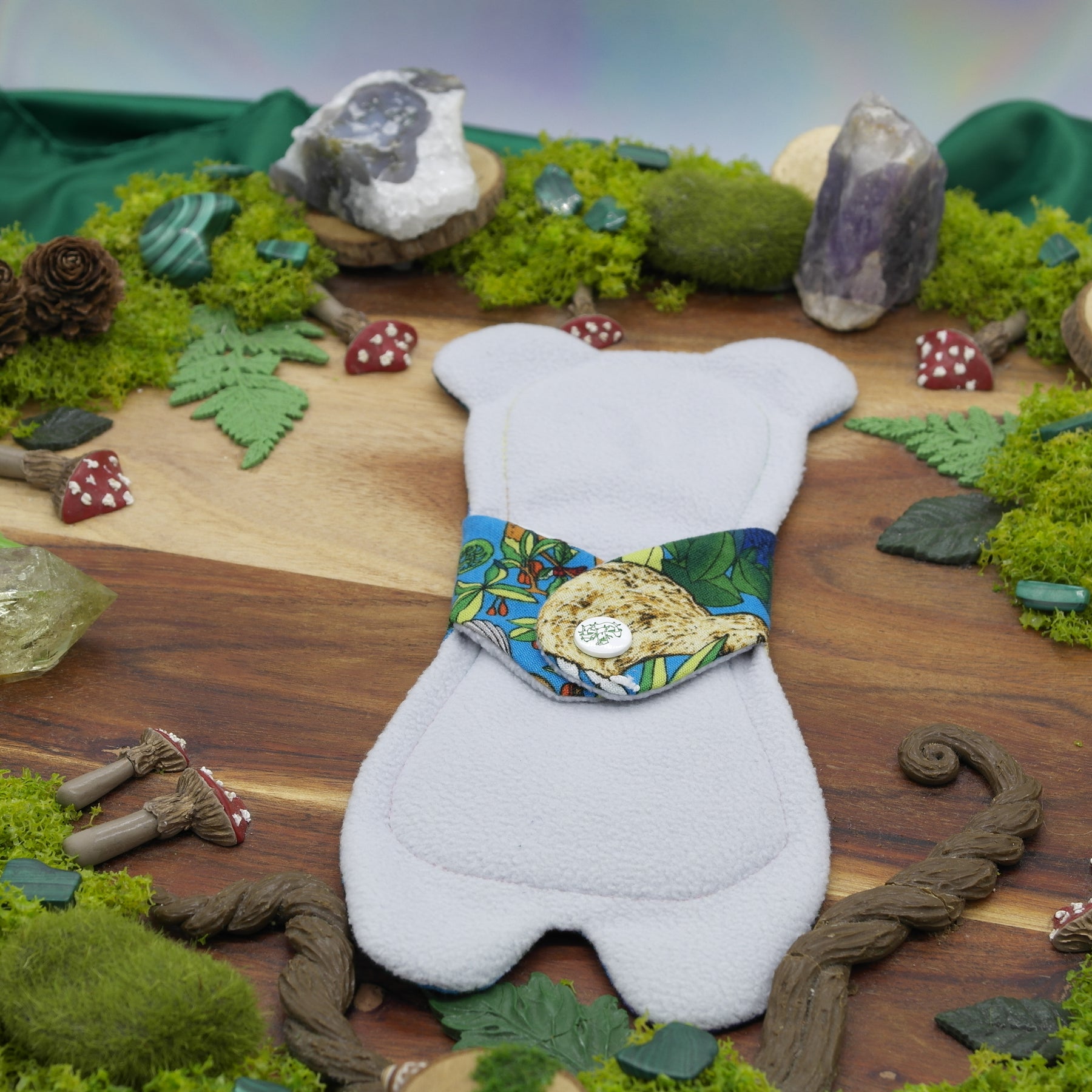 Eco-friendly reusable cloth pad 8" moderate - Nature bear
