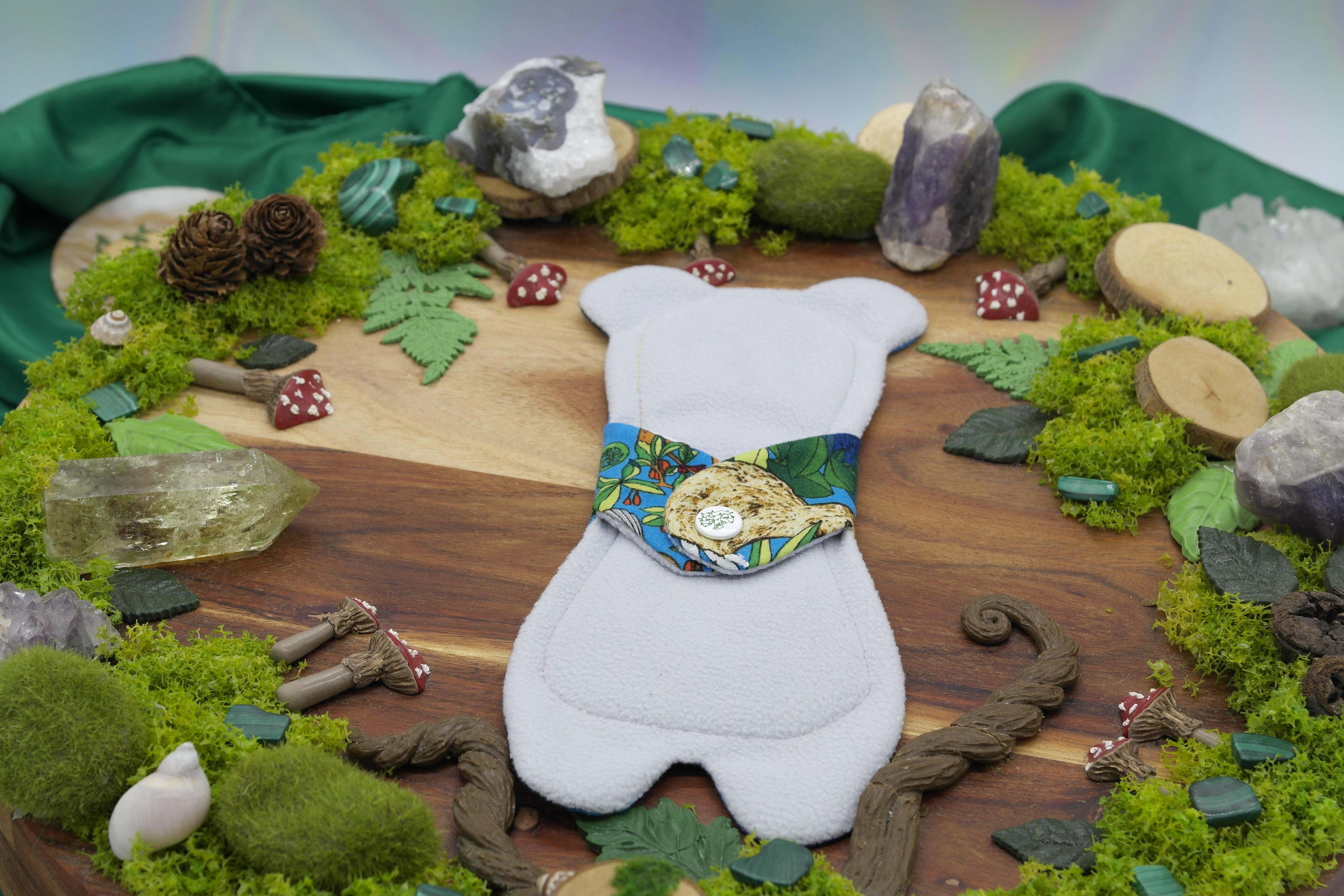 Eco-friendly reusable cloth pad 8" moderate - Nature bear