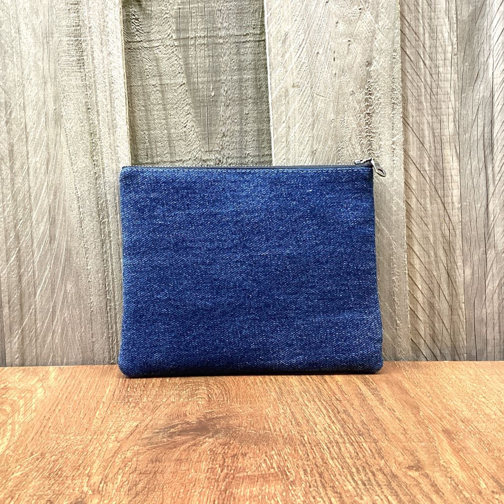 Handmade Upcycled Denim Purse – Denim Heart