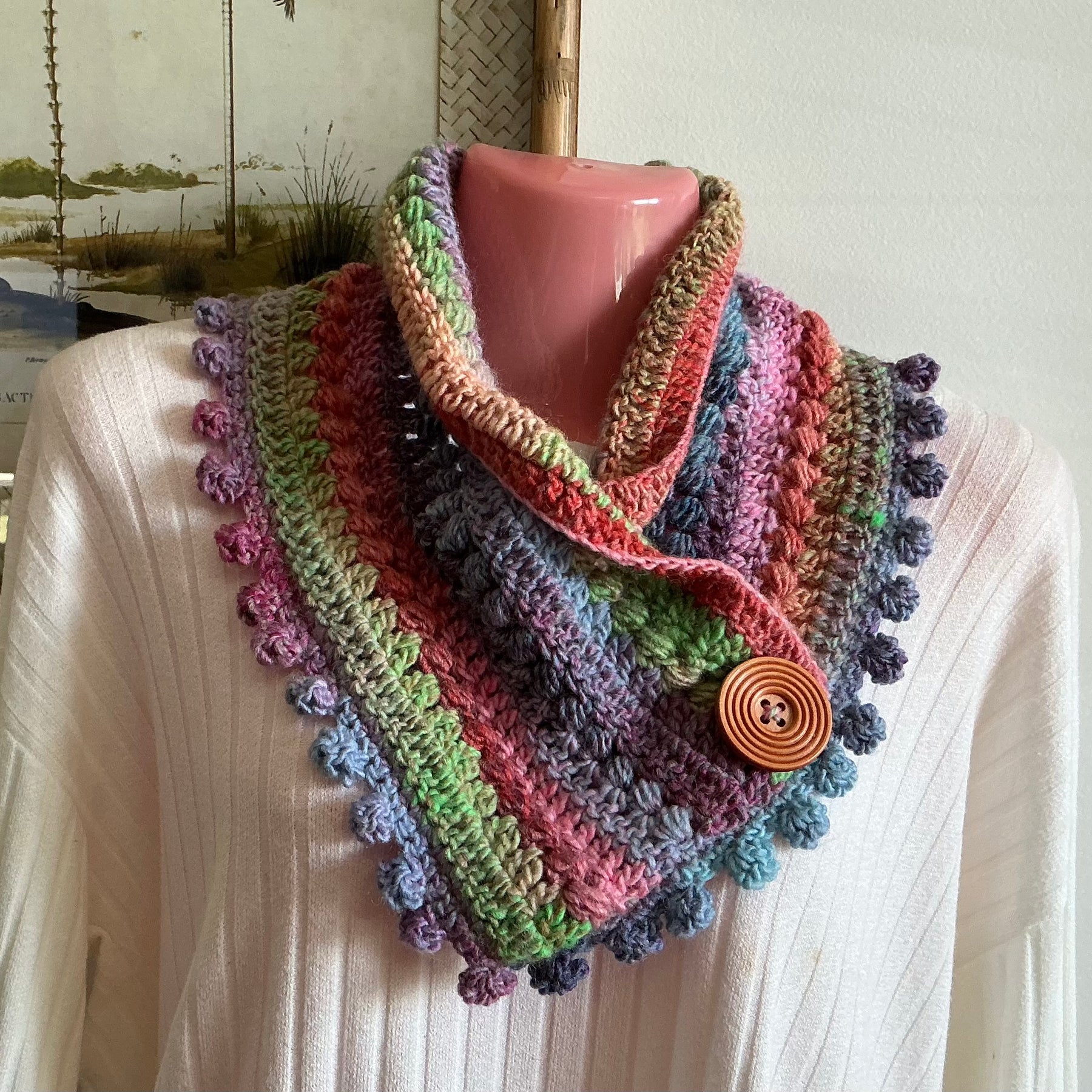 Neckwarmers, Scarf, Cowl - Acrylic Cowl