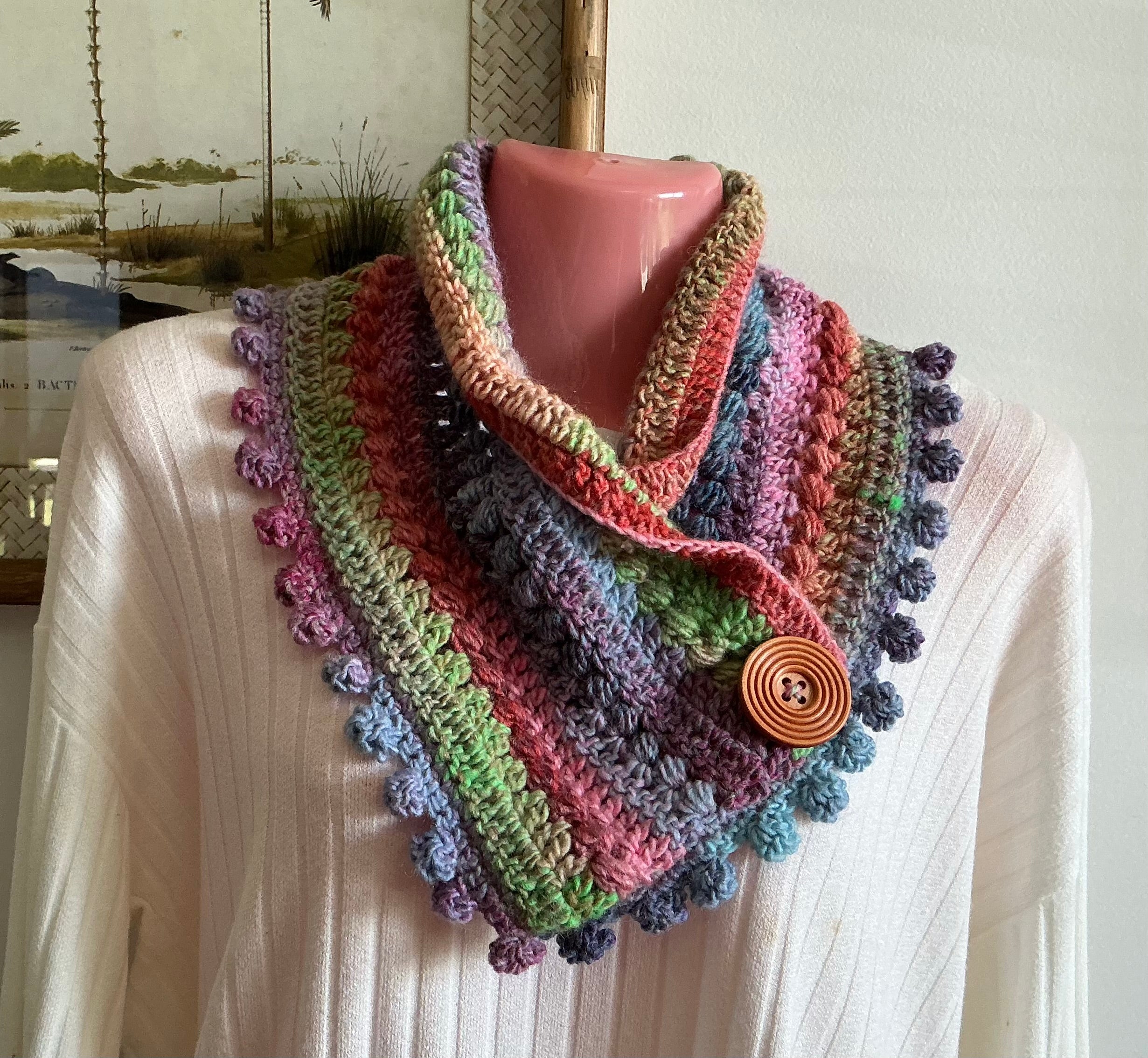 Neckwarmers, Scarf, Cowl - Acrylic Cowl