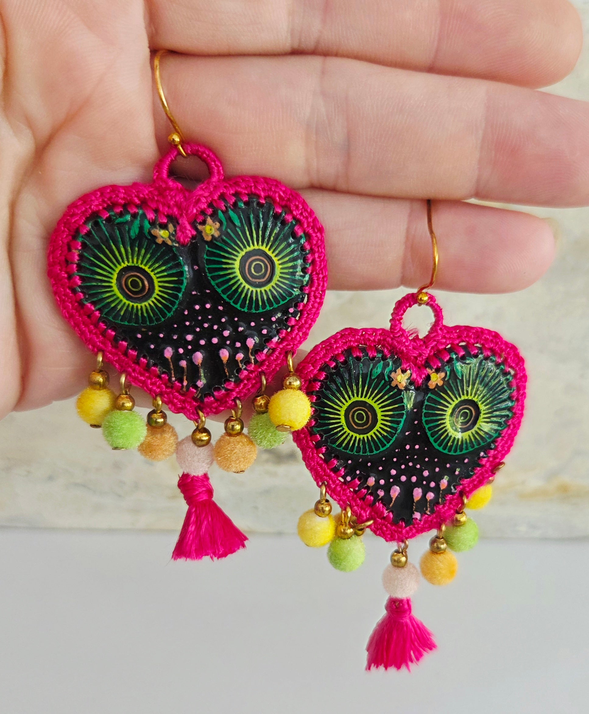Mexican Heart Earrings