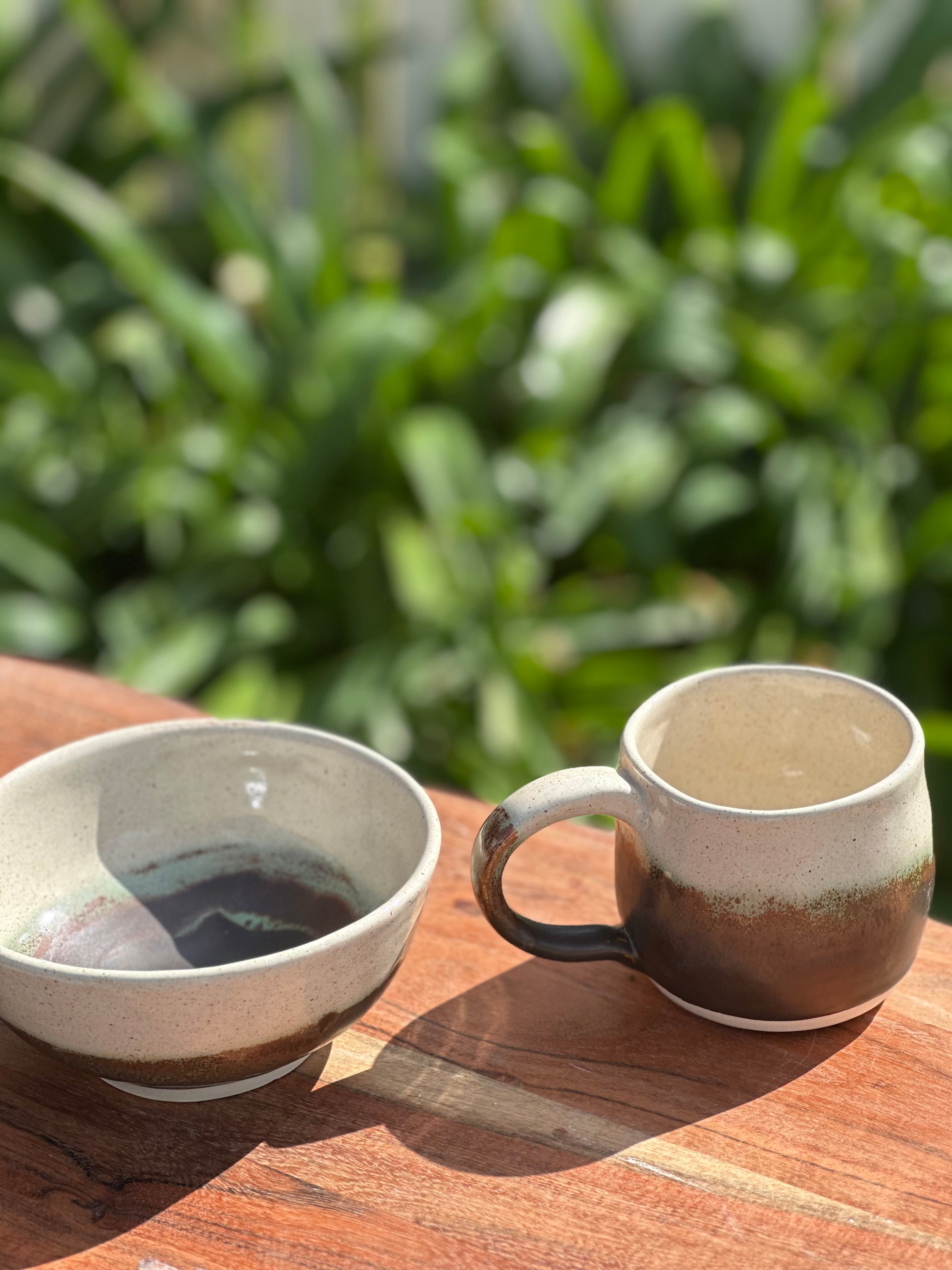 Yeagurup - Coastal Ceramic Mug + Bowl Set