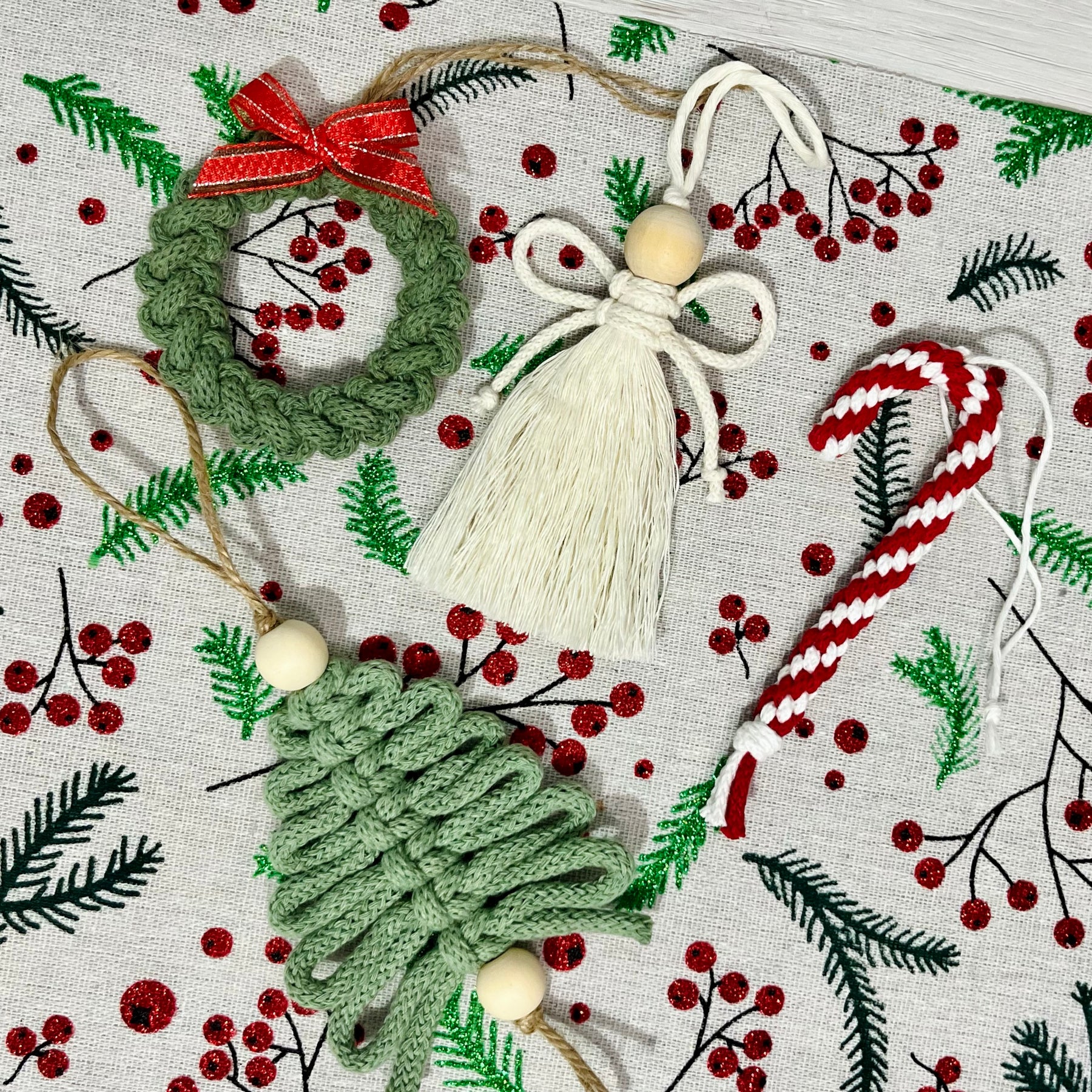 Macrame Christmas Decoration Ornament - Variety