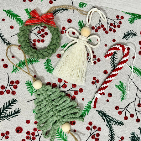 Macrame Christmas Decoration Ornament - Variety