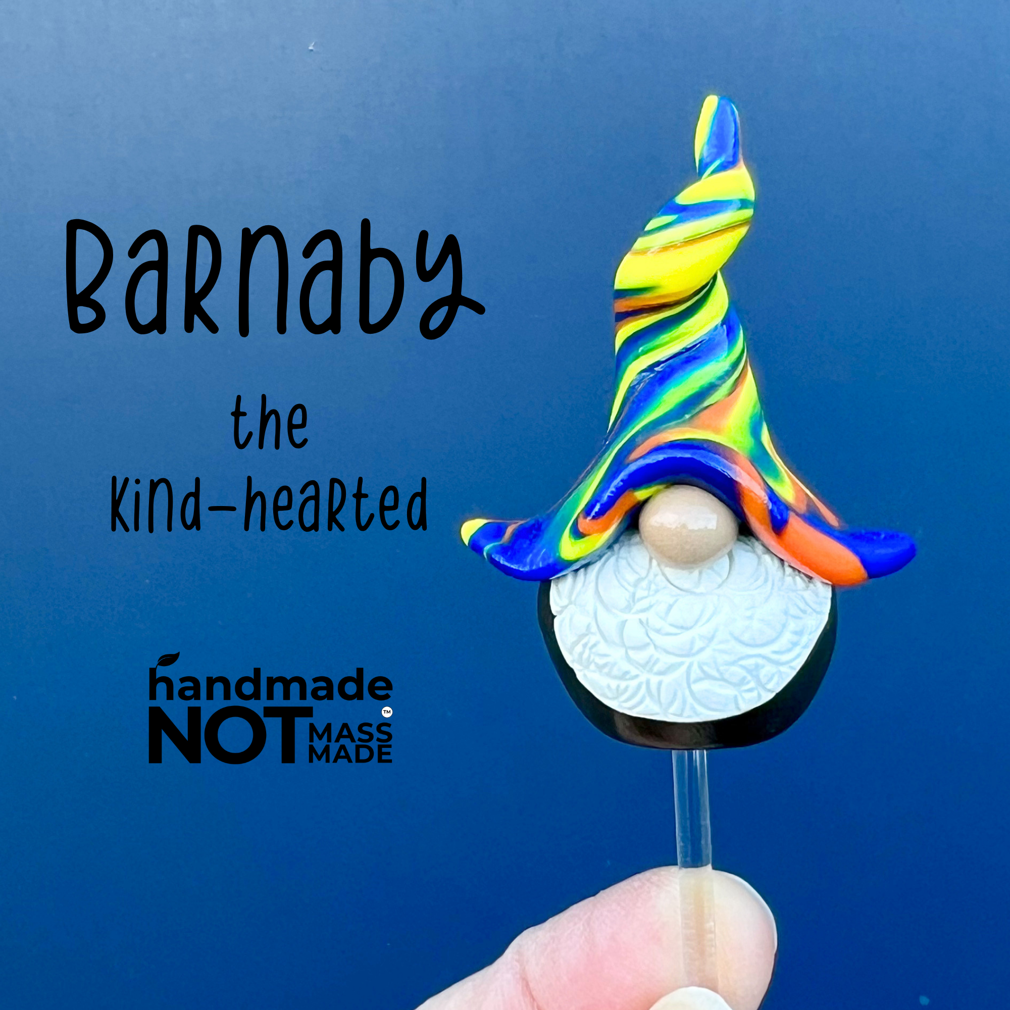 Whimsical polymer clay gnome trio - Barnaby, Leopold & Sam