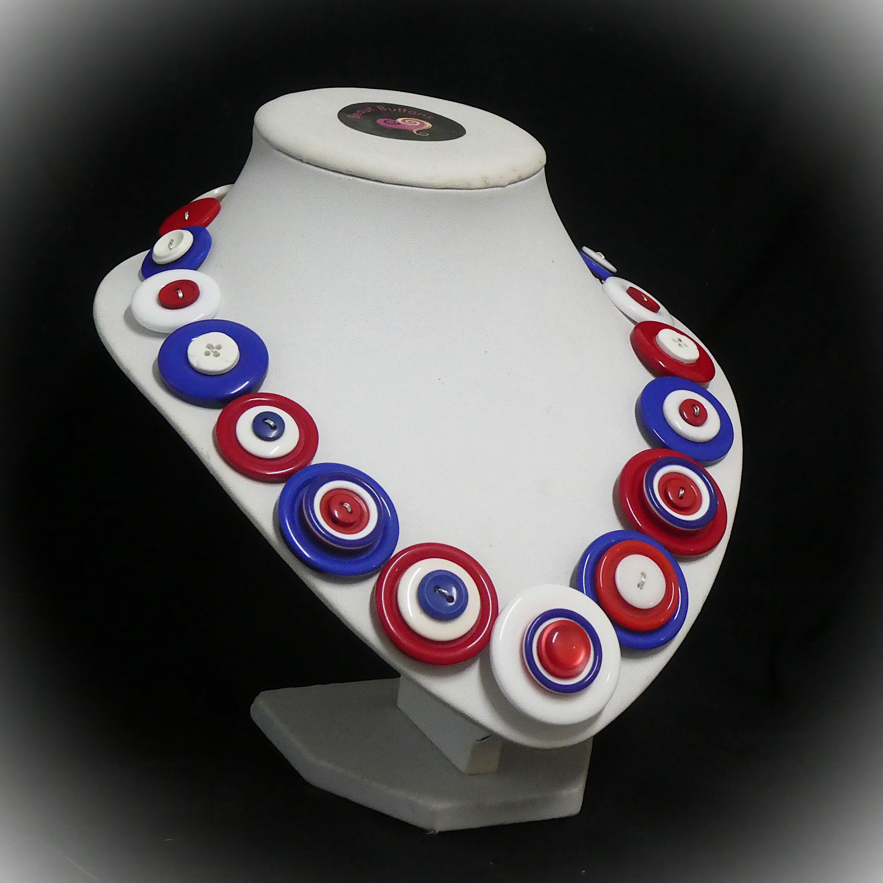 Colourful Button necklace - Viva USA!