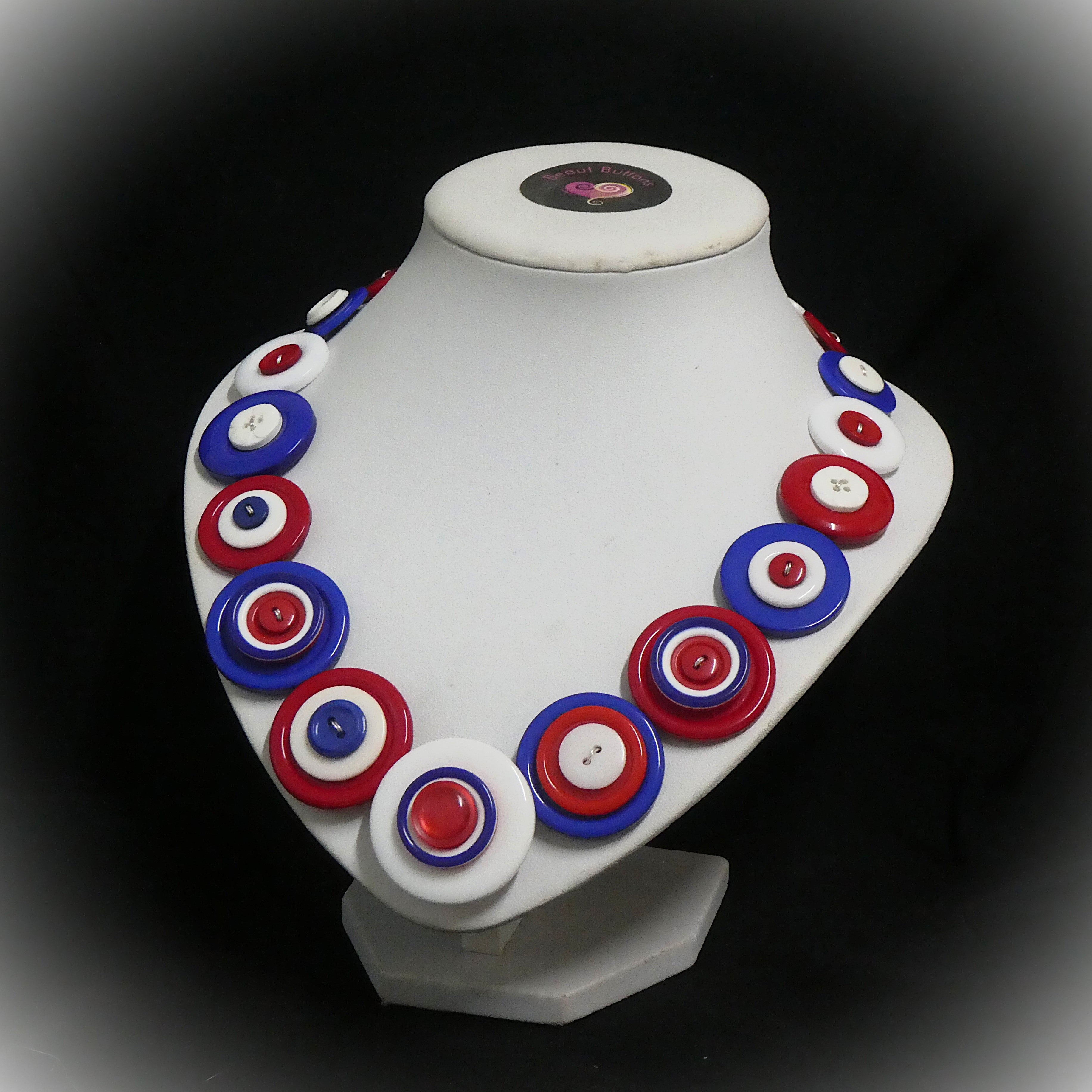 Colourful Button necklace - Viva USA!