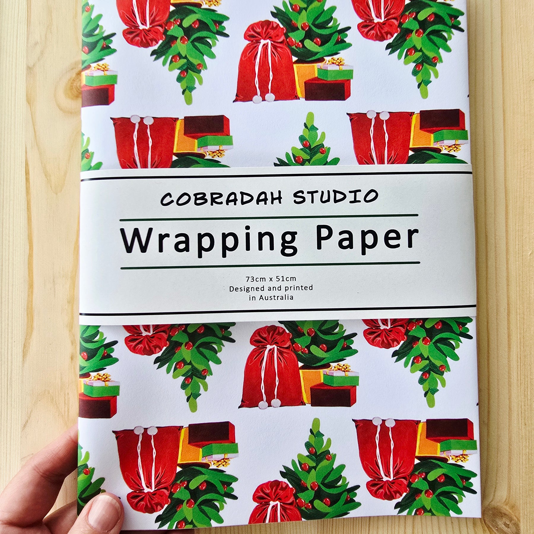 Christmas Tree Gift Wrap and Card Set