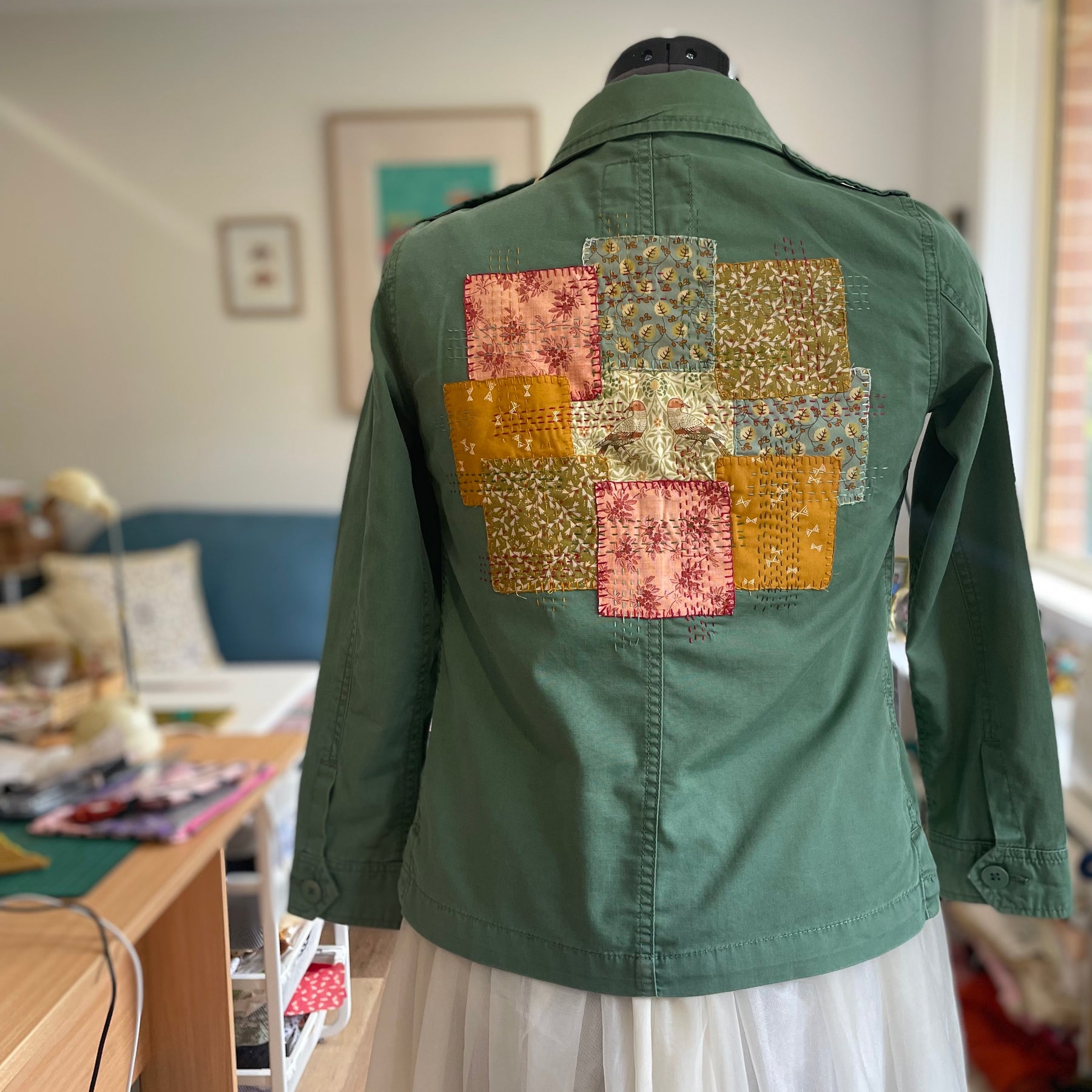Upcycled Kids Sashiko Patchwork Jacket, Handmade Australia