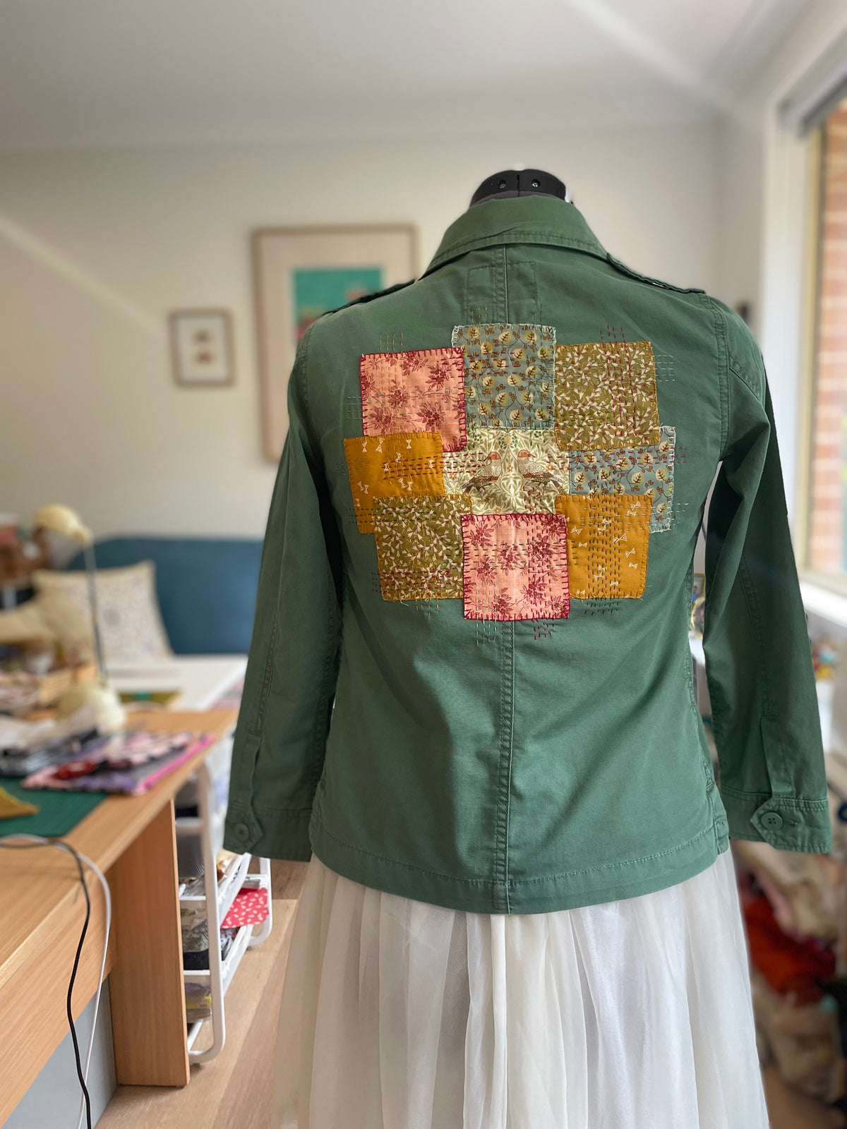 Upcycled Kids Sashiko Patchwork Jacket, Handmade Australia