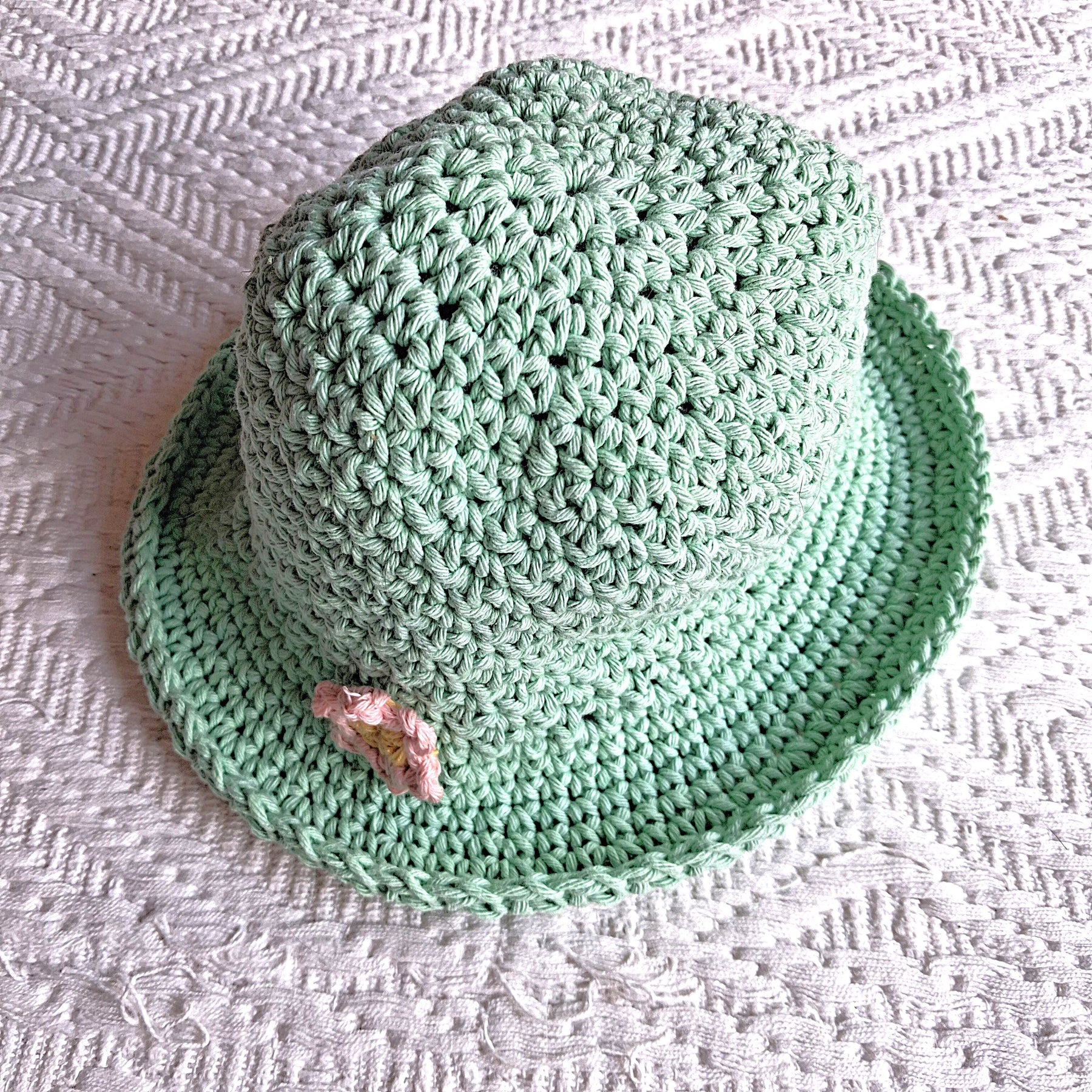 Handmade Crochet Sunhat - 100% Cotton