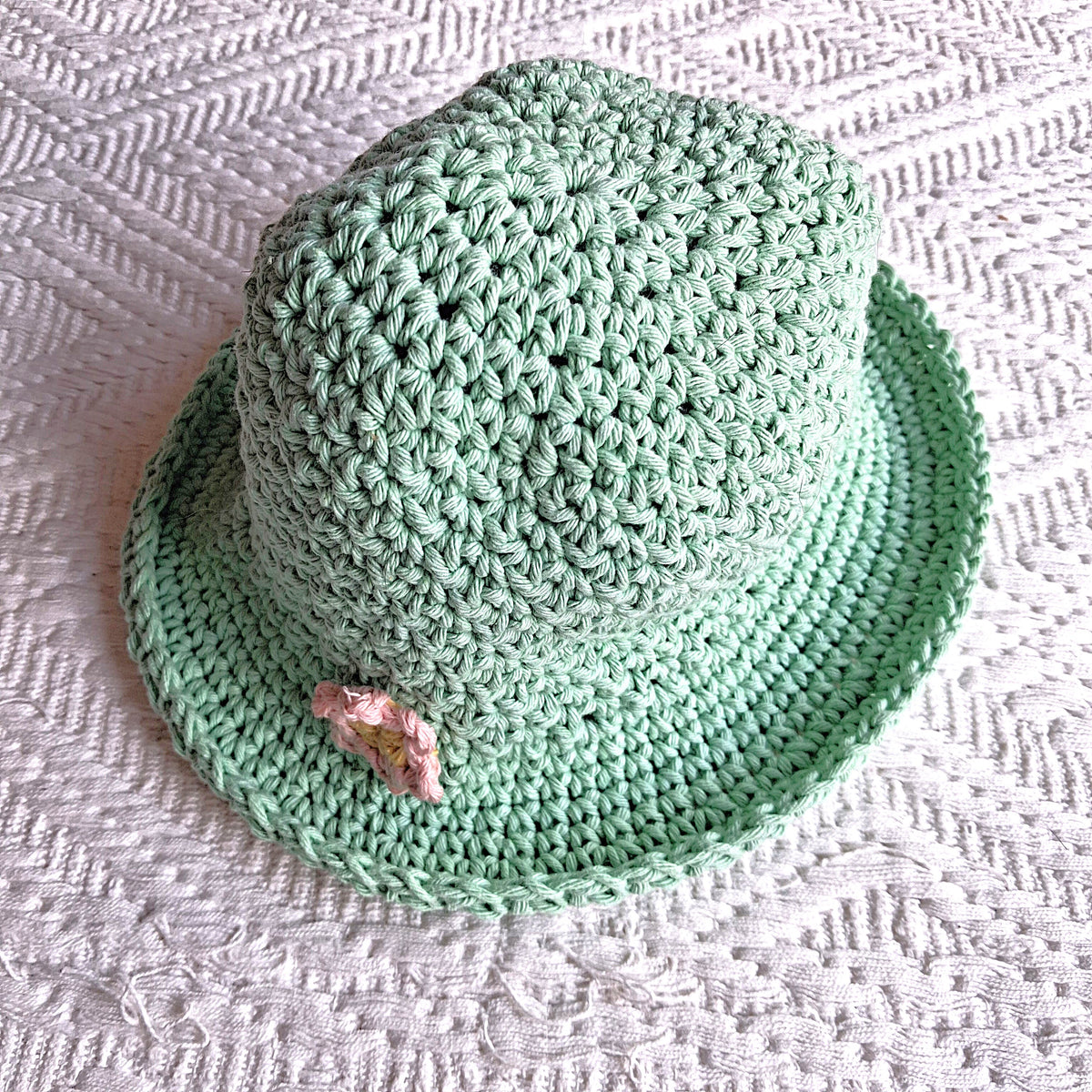 Handmade Crochet Sunhat - 100% Cotton