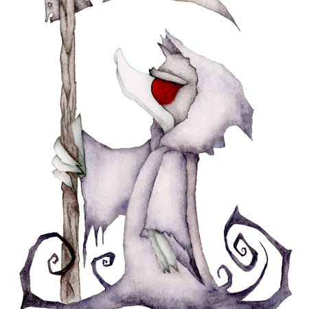 QUACKED OFF ARCHIVAL PRINTS AND CARD - TANGLED ROSE ART