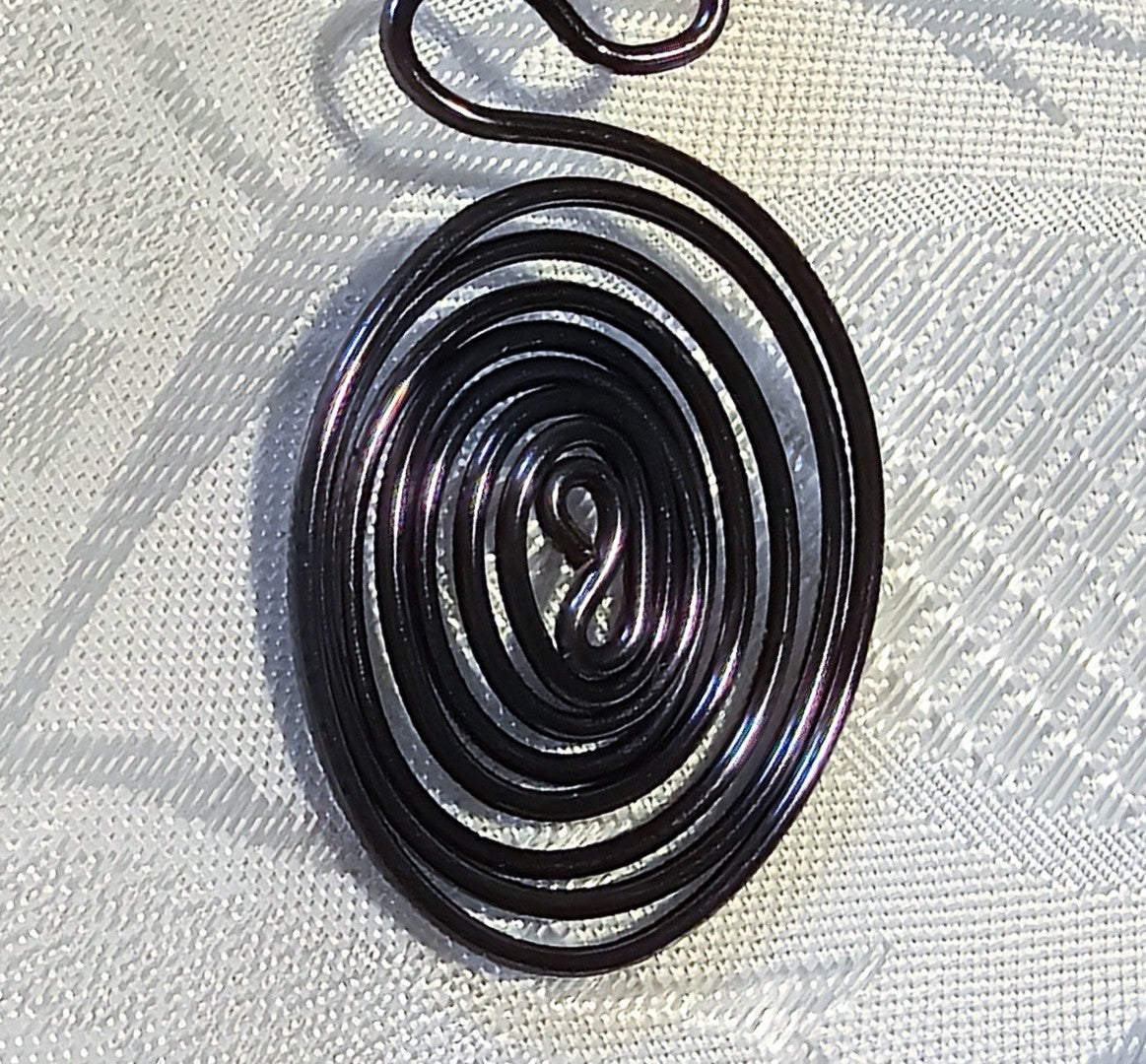 Handmade Black Wirework Pendant FREE POST