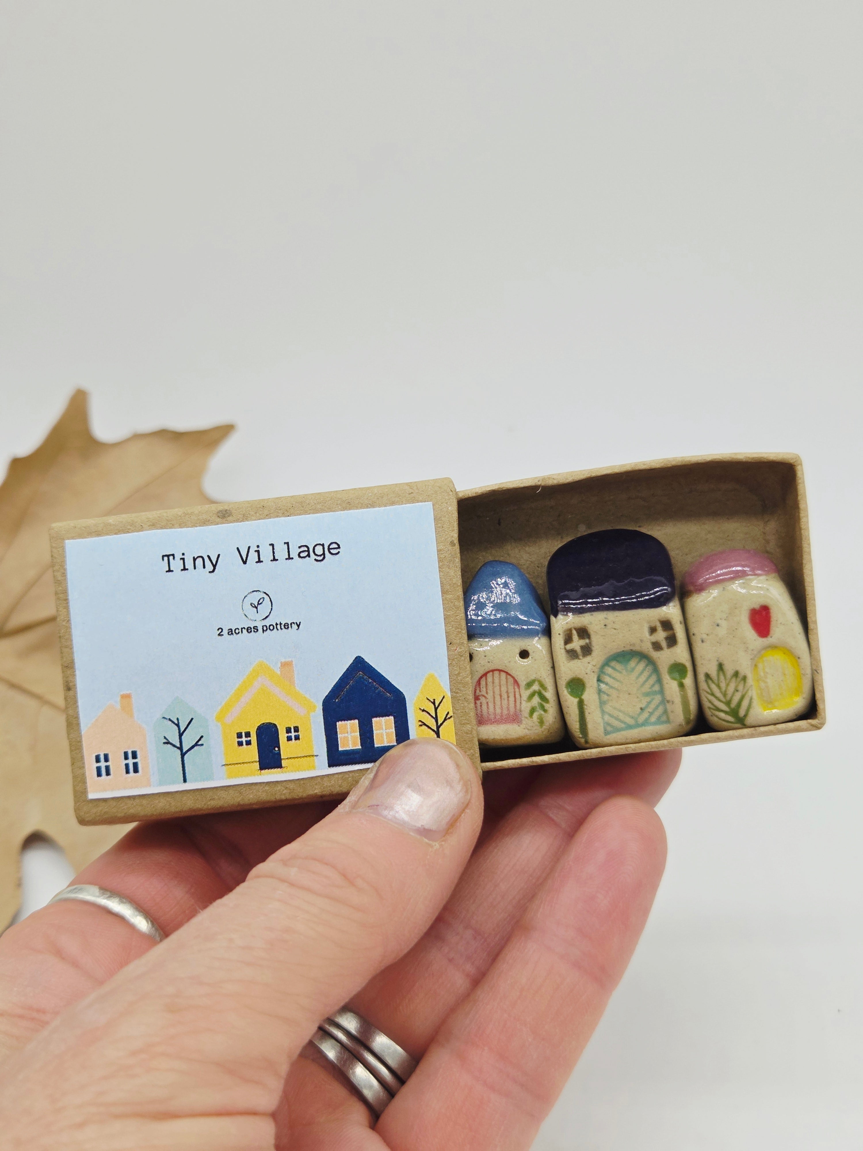 Tiny Ceramic Village -  Lavender Lane