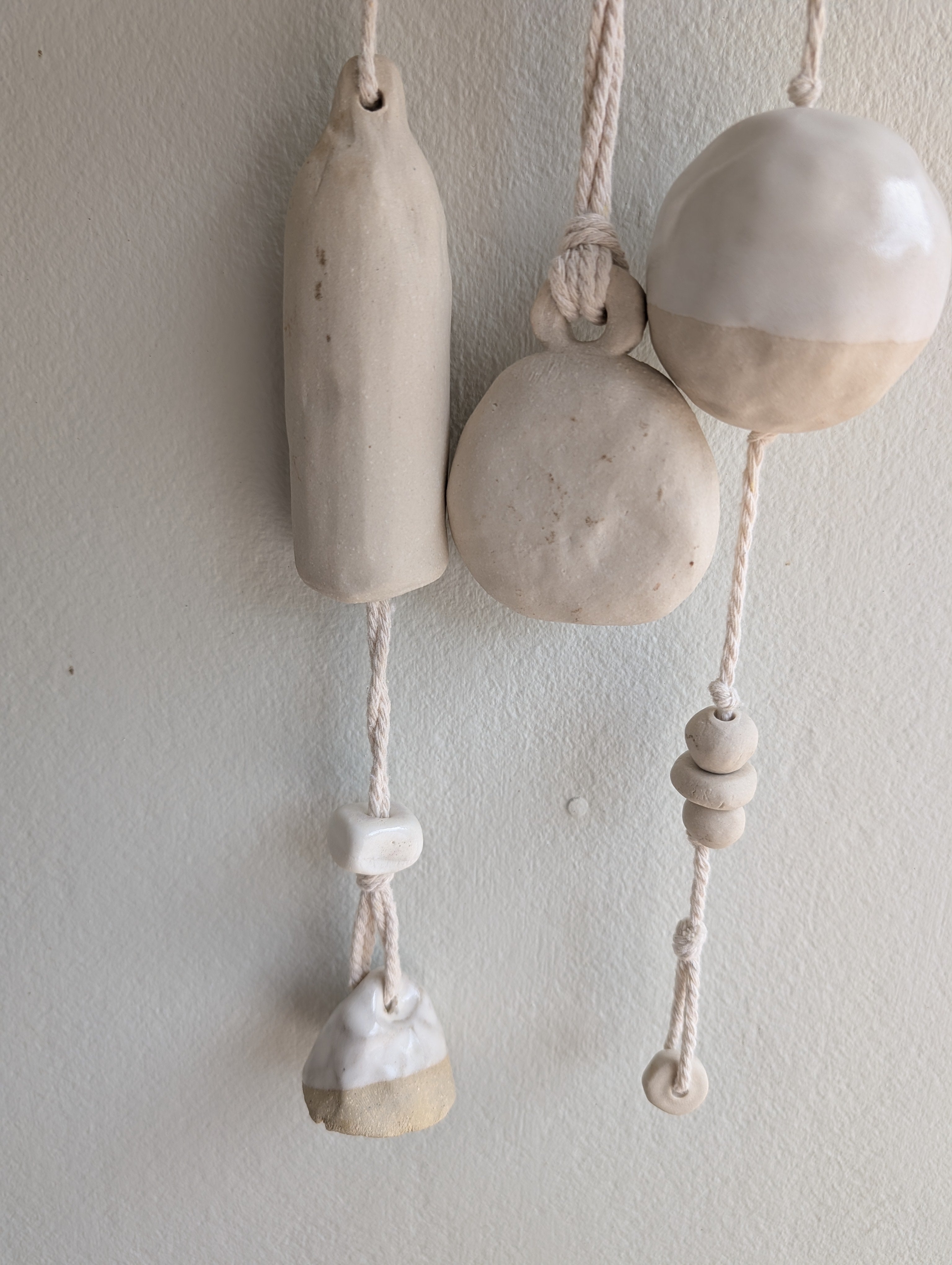 Ceramic Hanging Bells – Wind Chimes for Calm, Natural Homes