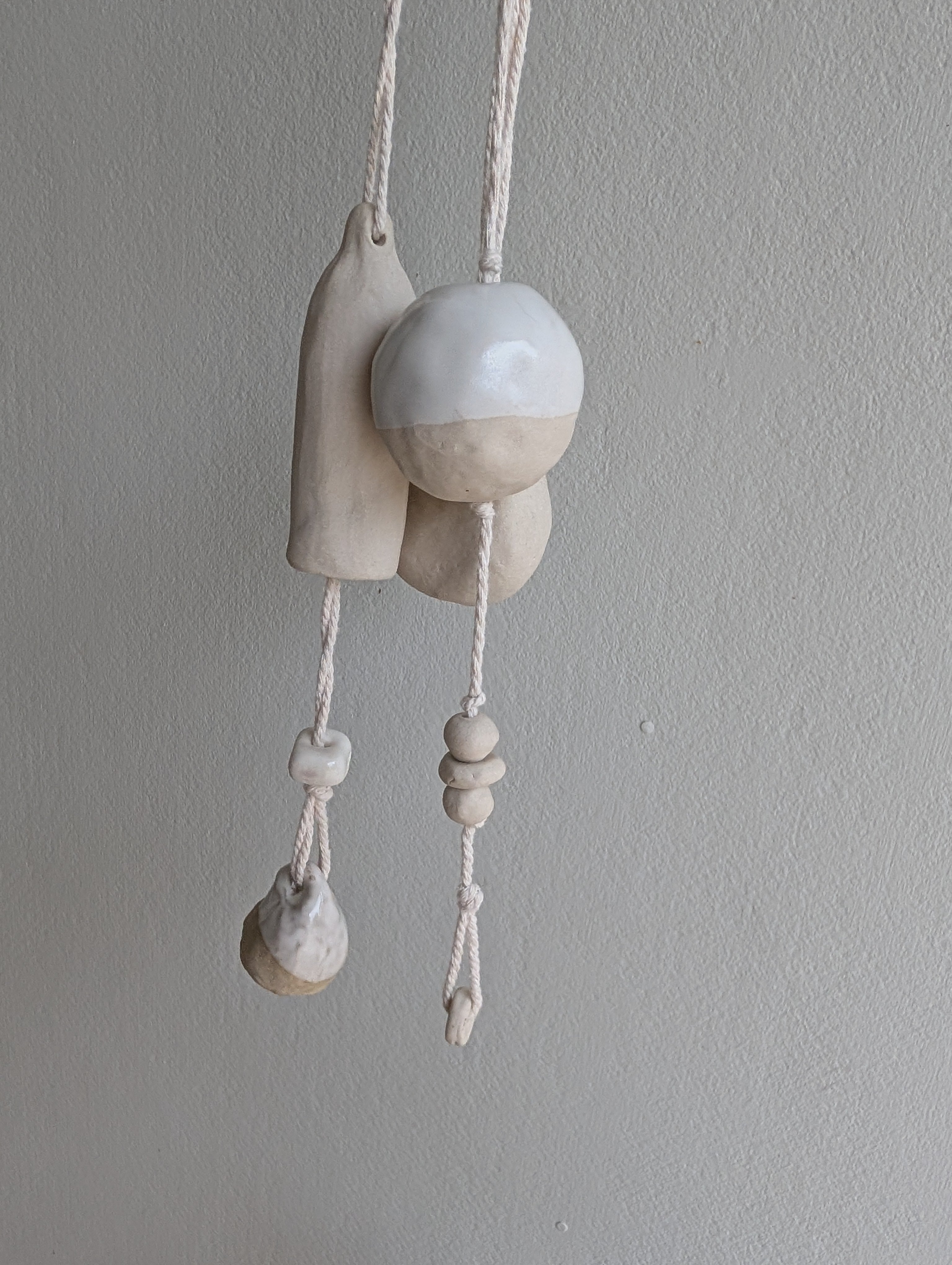 Ceramic Hanging Bells – Wind Chimes for Calm, Natural Homes