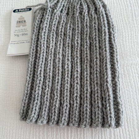 Adult Beanie, Light Grey