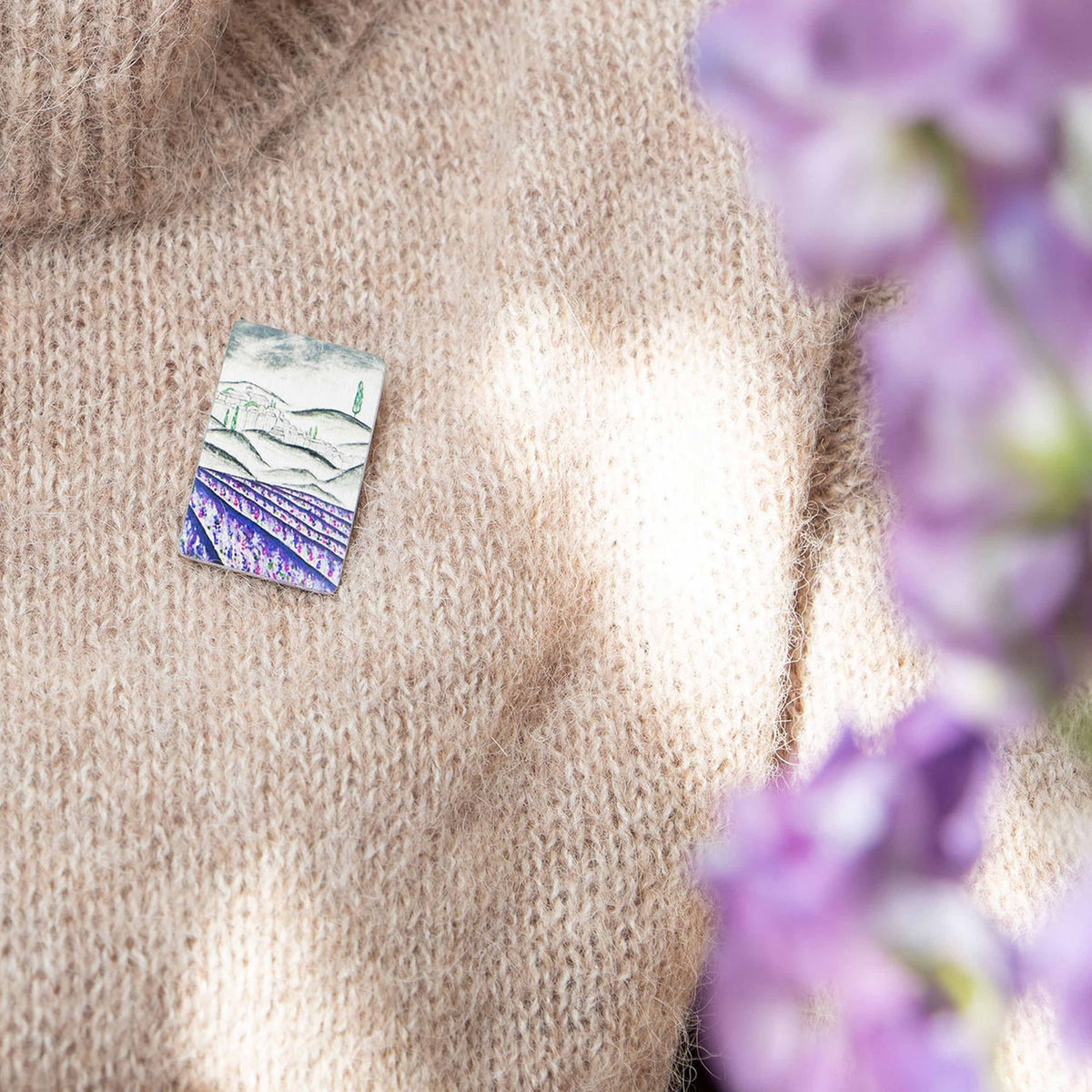 Lavender Field Brooch