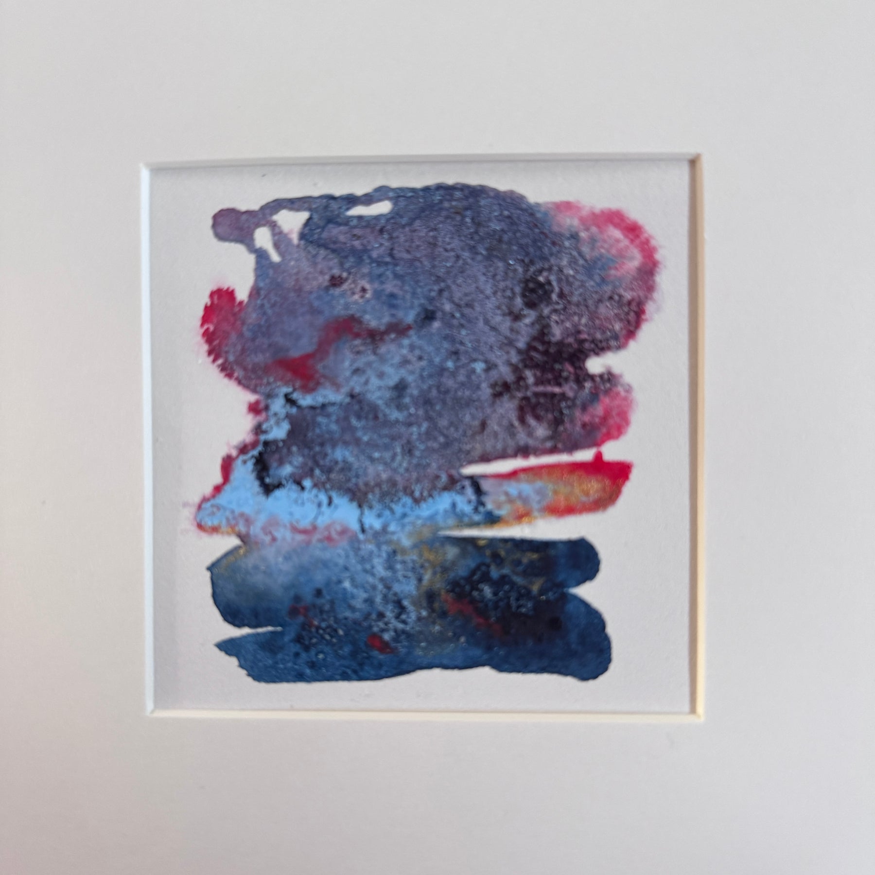 Electric Stillness Abstract Watercolour Artwork