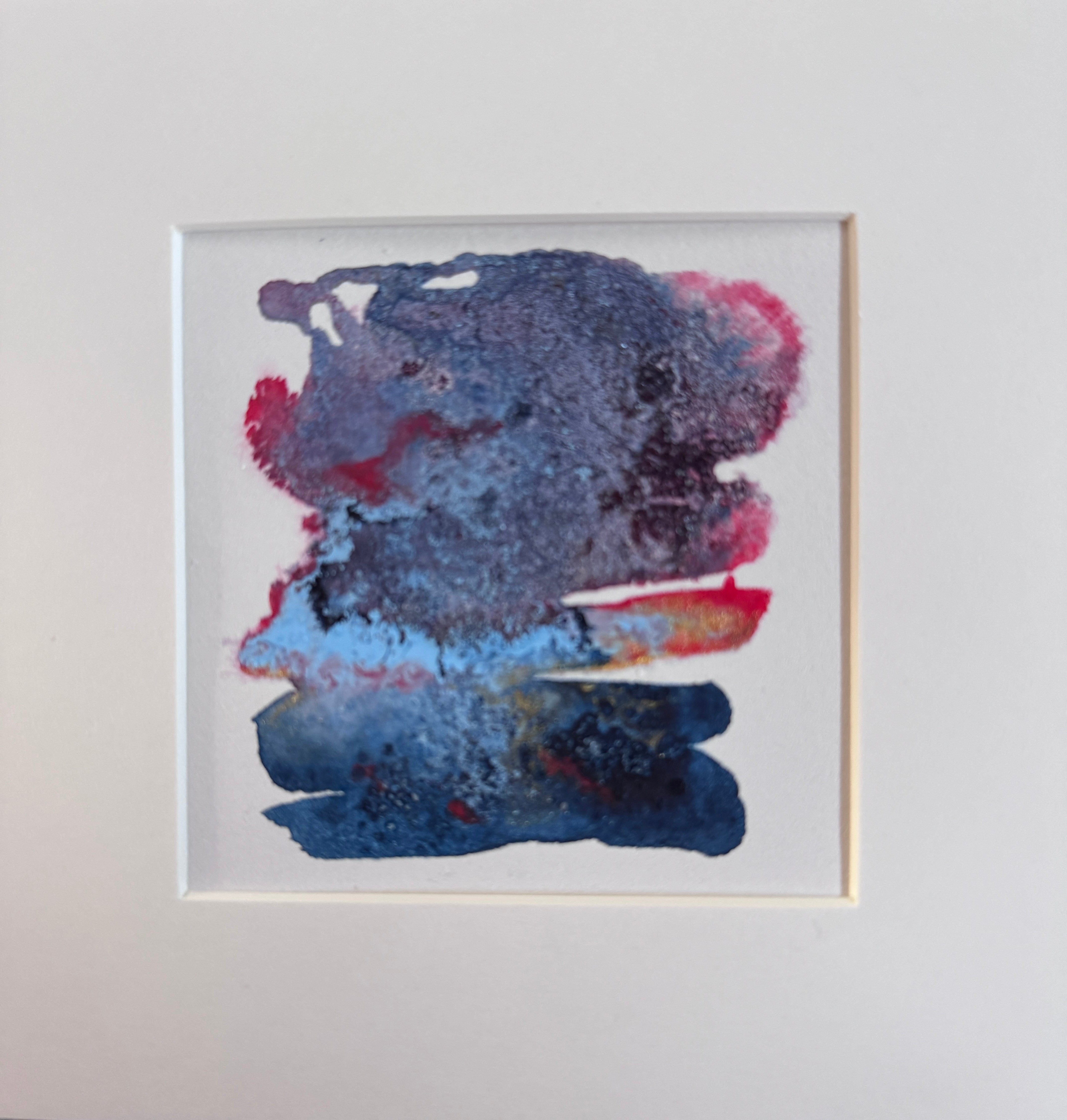Electric Stillness Abstract Watercolour Artwork