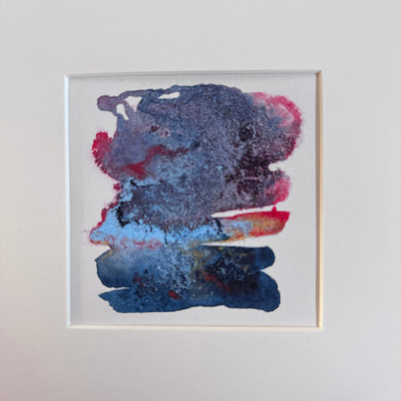 Electric Stillness Abstract Watercolour Artwork