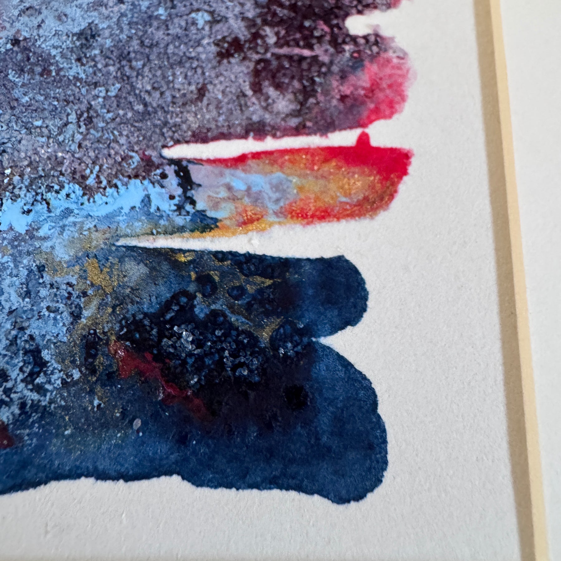 Electric Stillness Abstract Watercolour Artwork