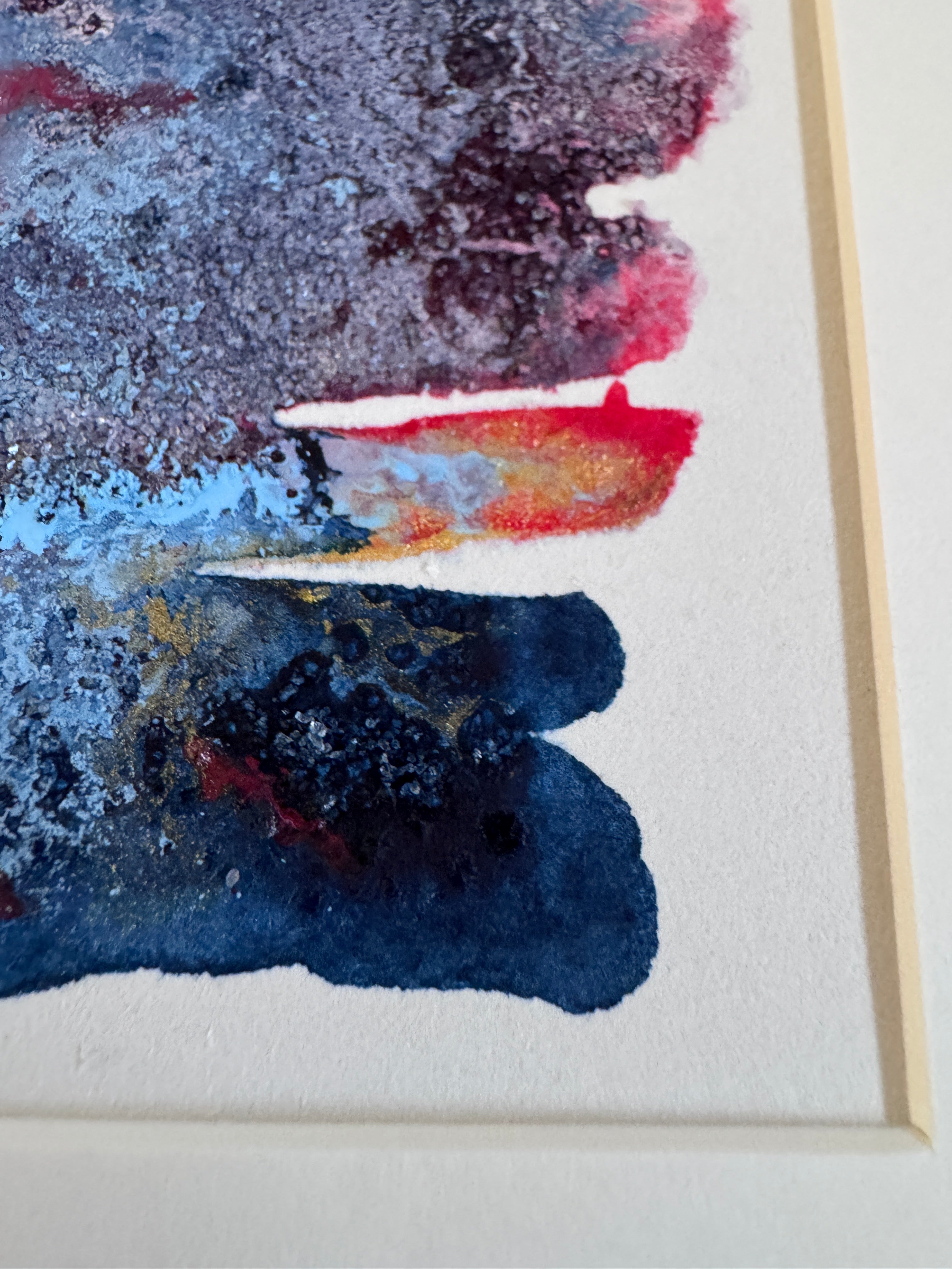 Electric Stillness Abstract Watercolour Artwork